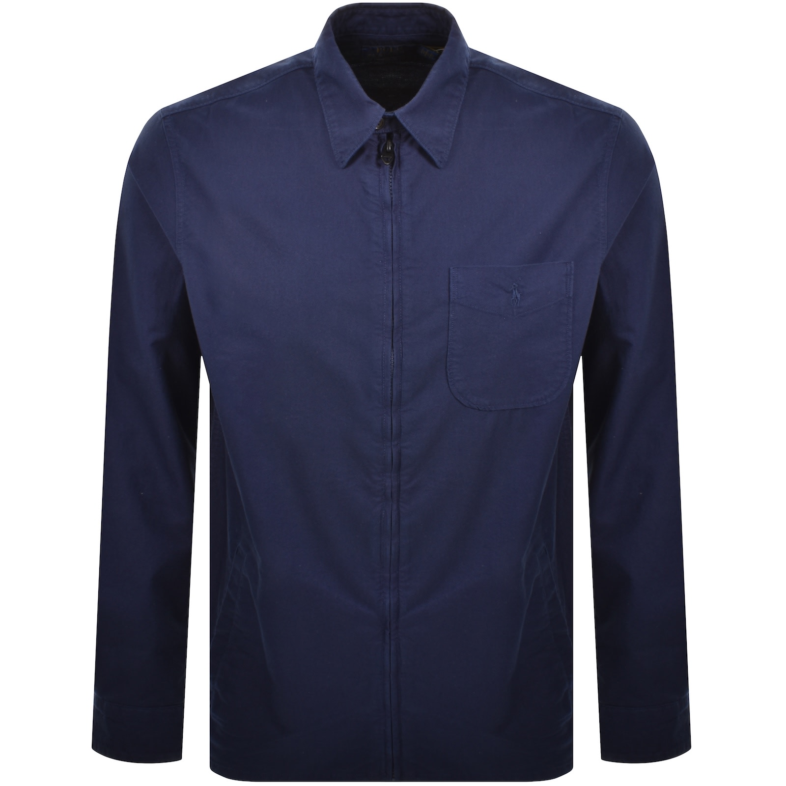 Ralph Lauren Logo Overshirt Navy In Blue