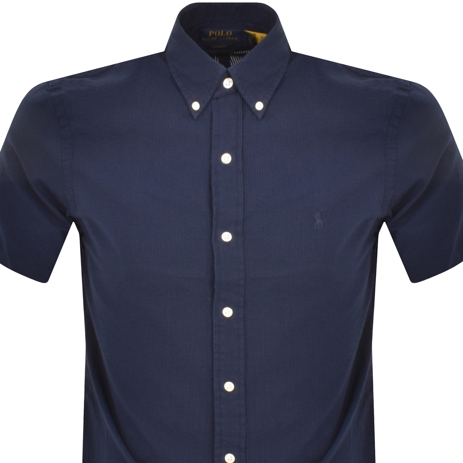 Ralph Lauren Seersucker Short Sleeve Shirt Navy