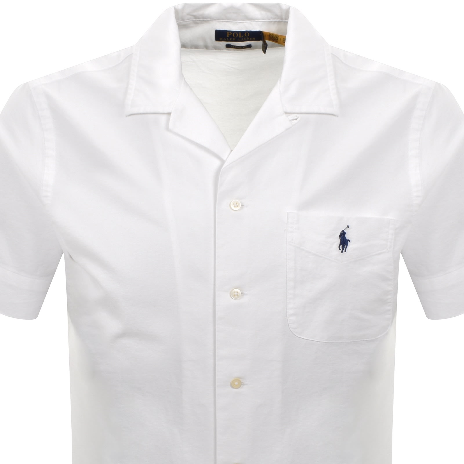 Ralph Lauren Classic Fit Short Sleeve Shirt White In White