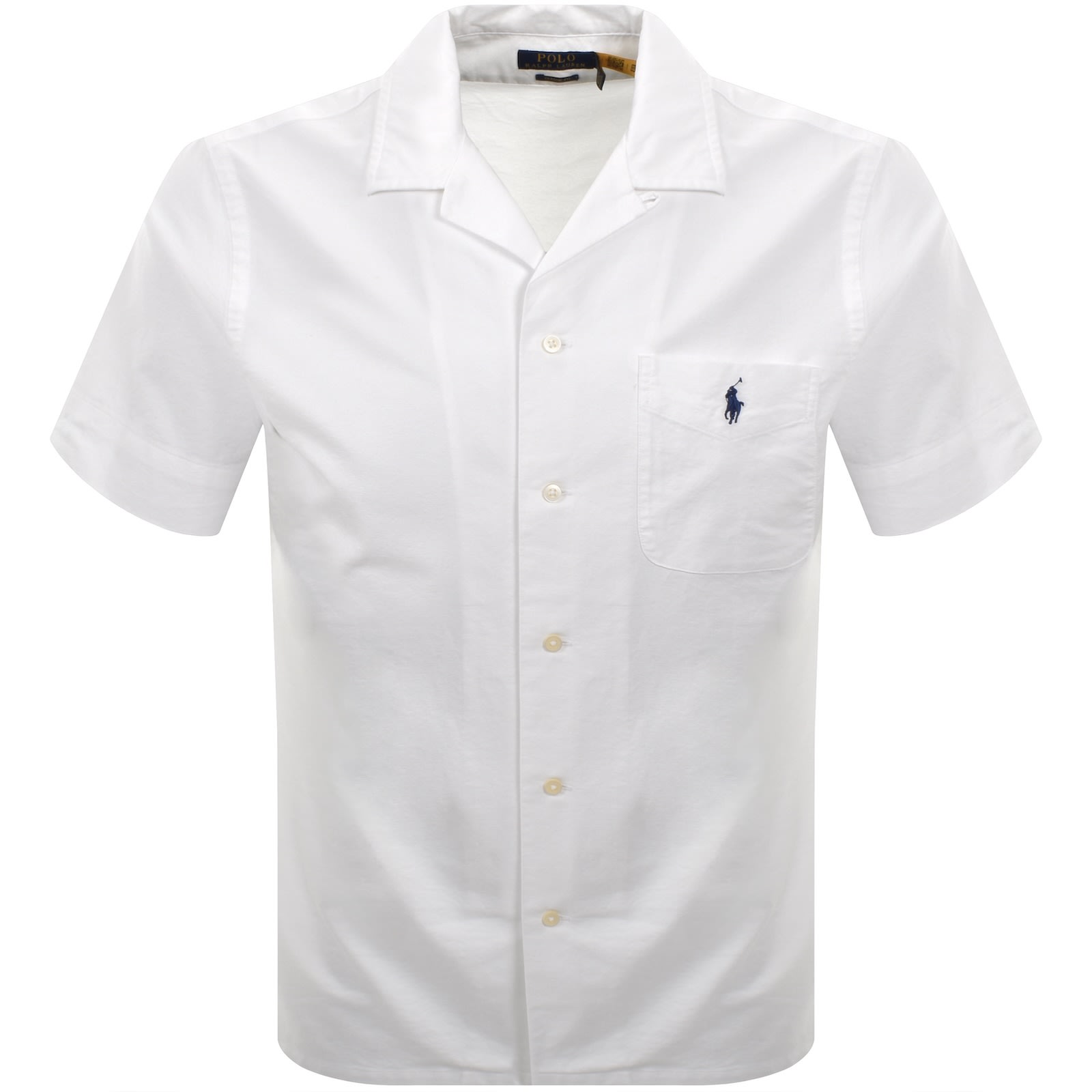 Ralph Lauren Classic Fit Short Sleeve Shirt White In White