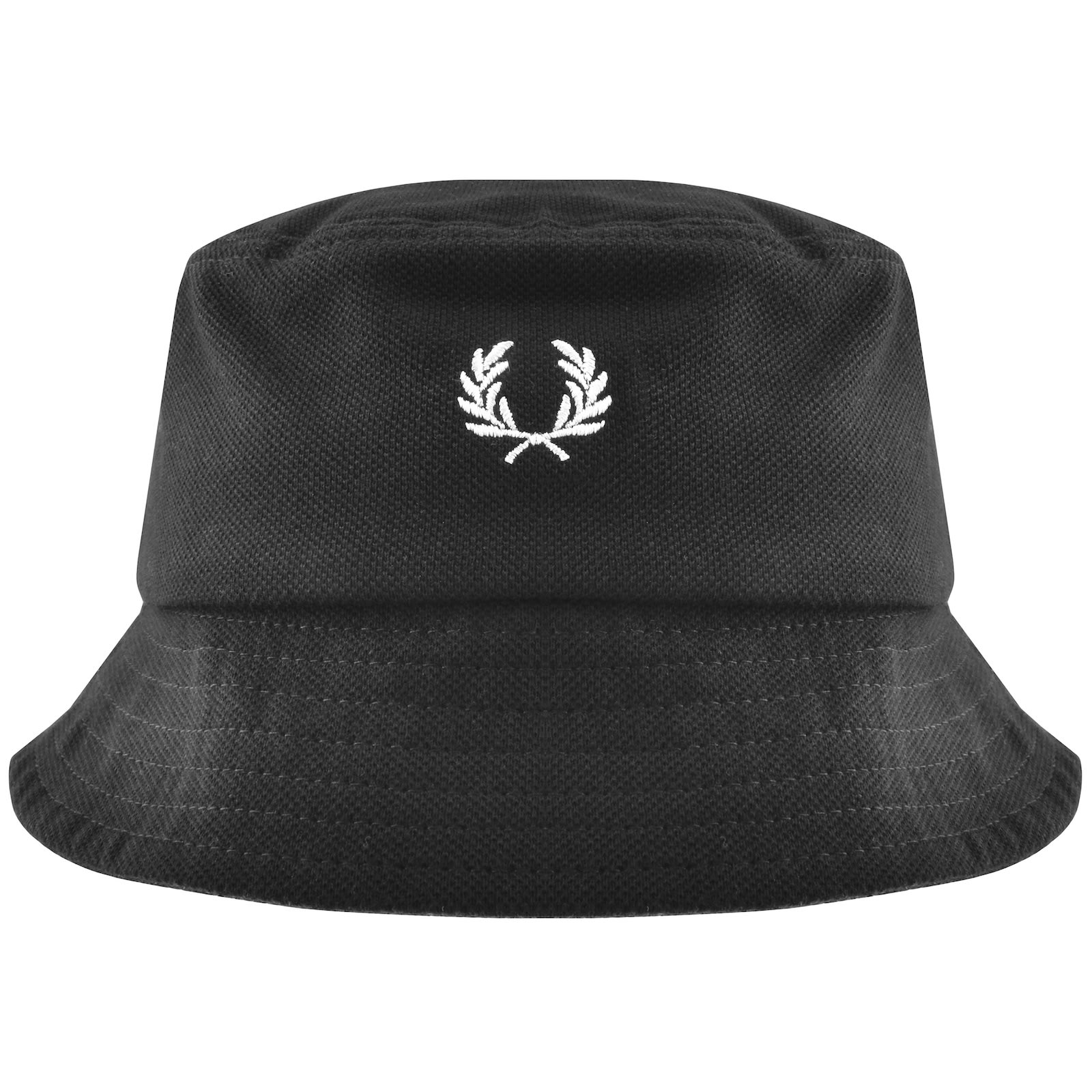 Fred Perry Pique Bucket Hat Black