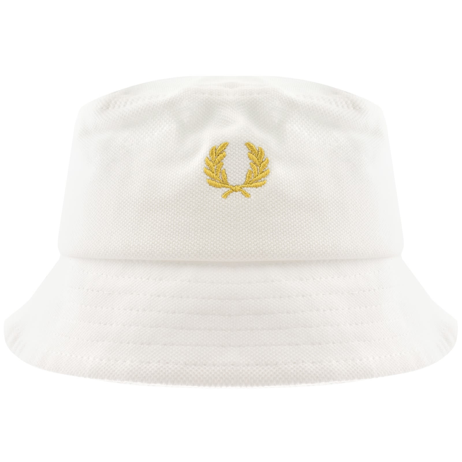 Fred Perry Pique Bucket Hat White