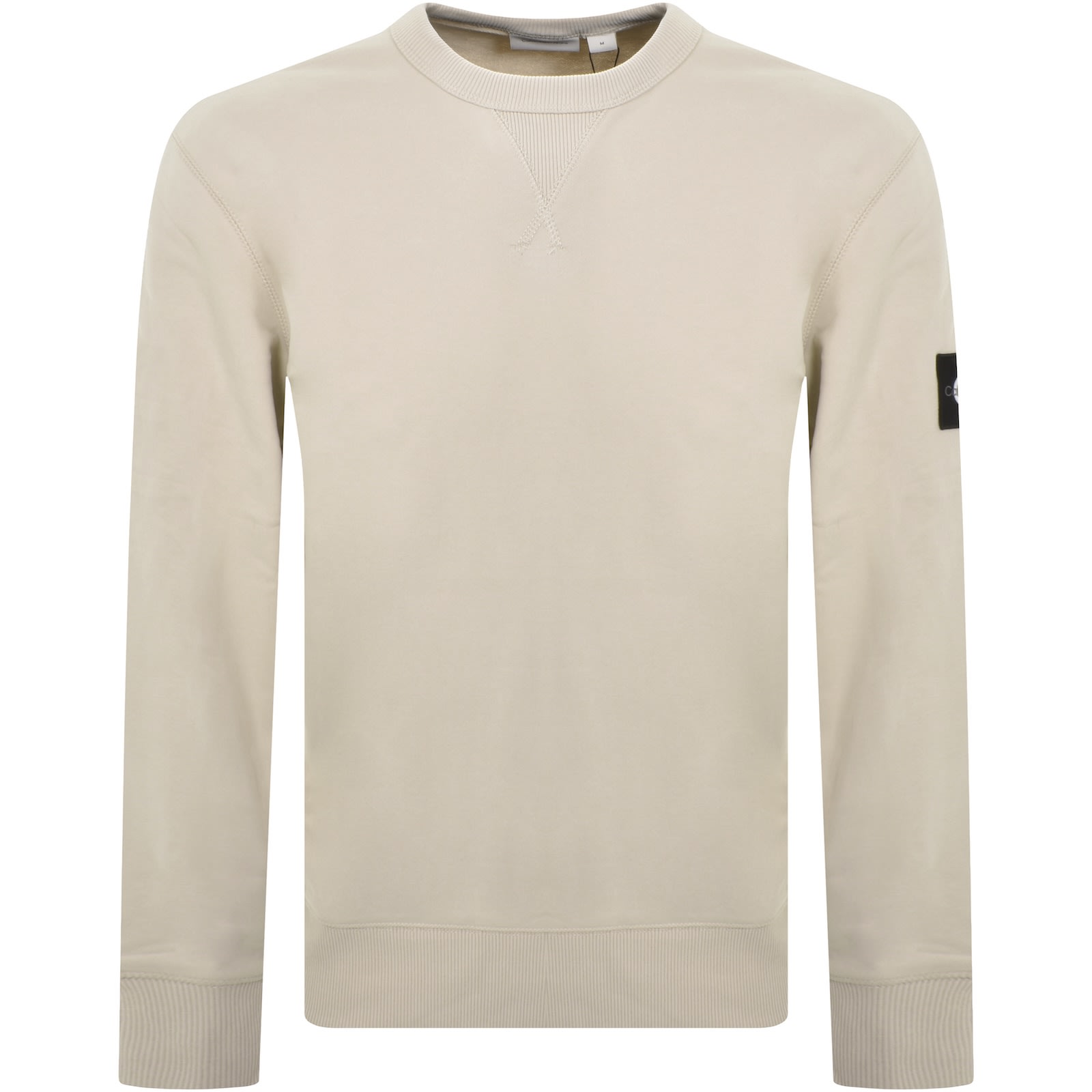 Calvin Klein Jeans Badge Sweatshirt Beige