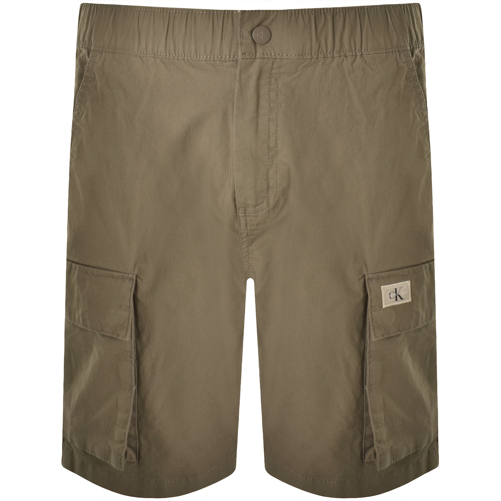 Calvin Klein Jeans Cargo Shorts Khaki In Brown