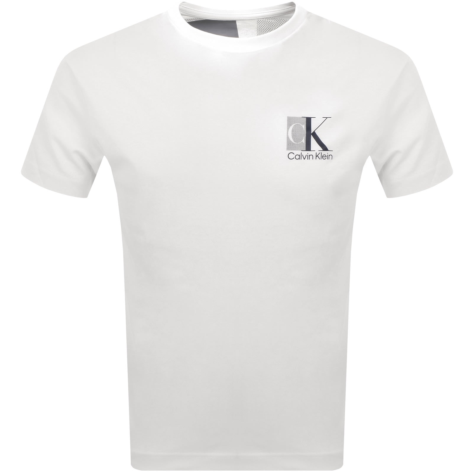 Calvin Klein Abstract Logo T Shirt White In White