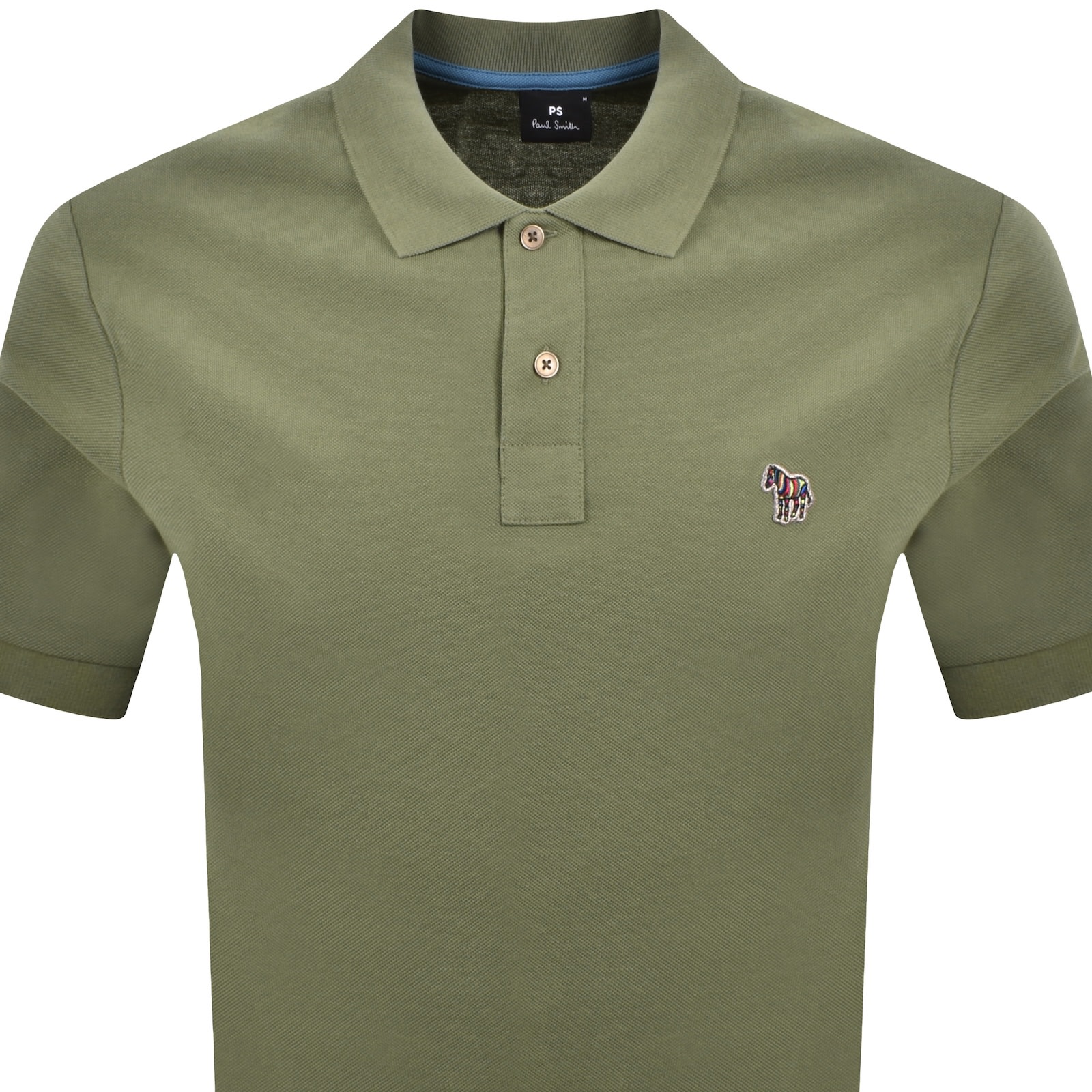 Paul Smith Regular Fit Zebra Polo Green