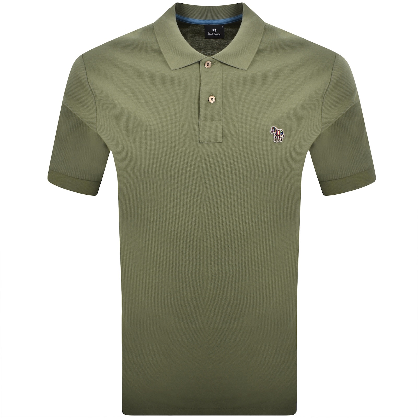 Paul Smith Regular Fit Zebra Polo Green