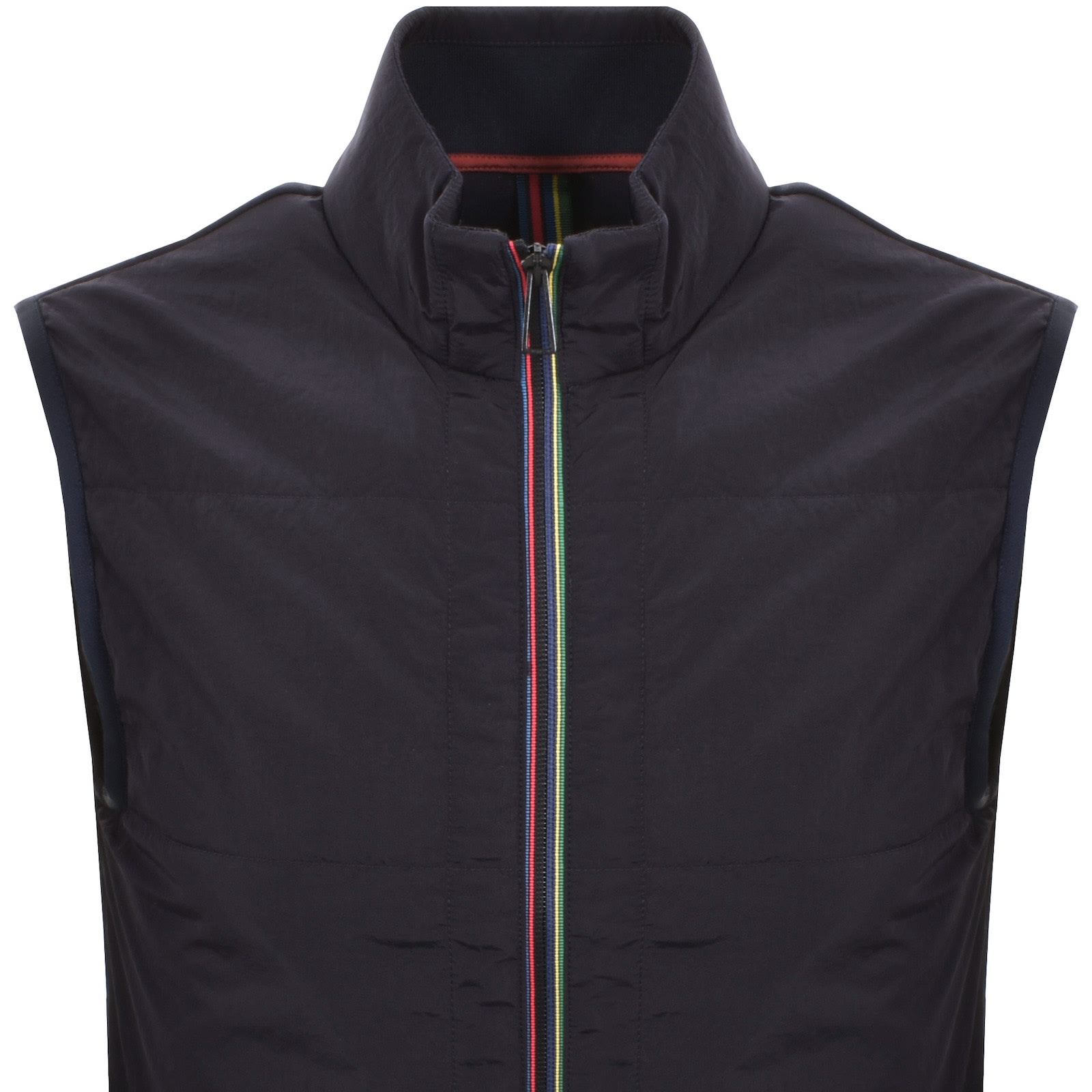 Paul Smith Mix Media Gilet Navy In Black