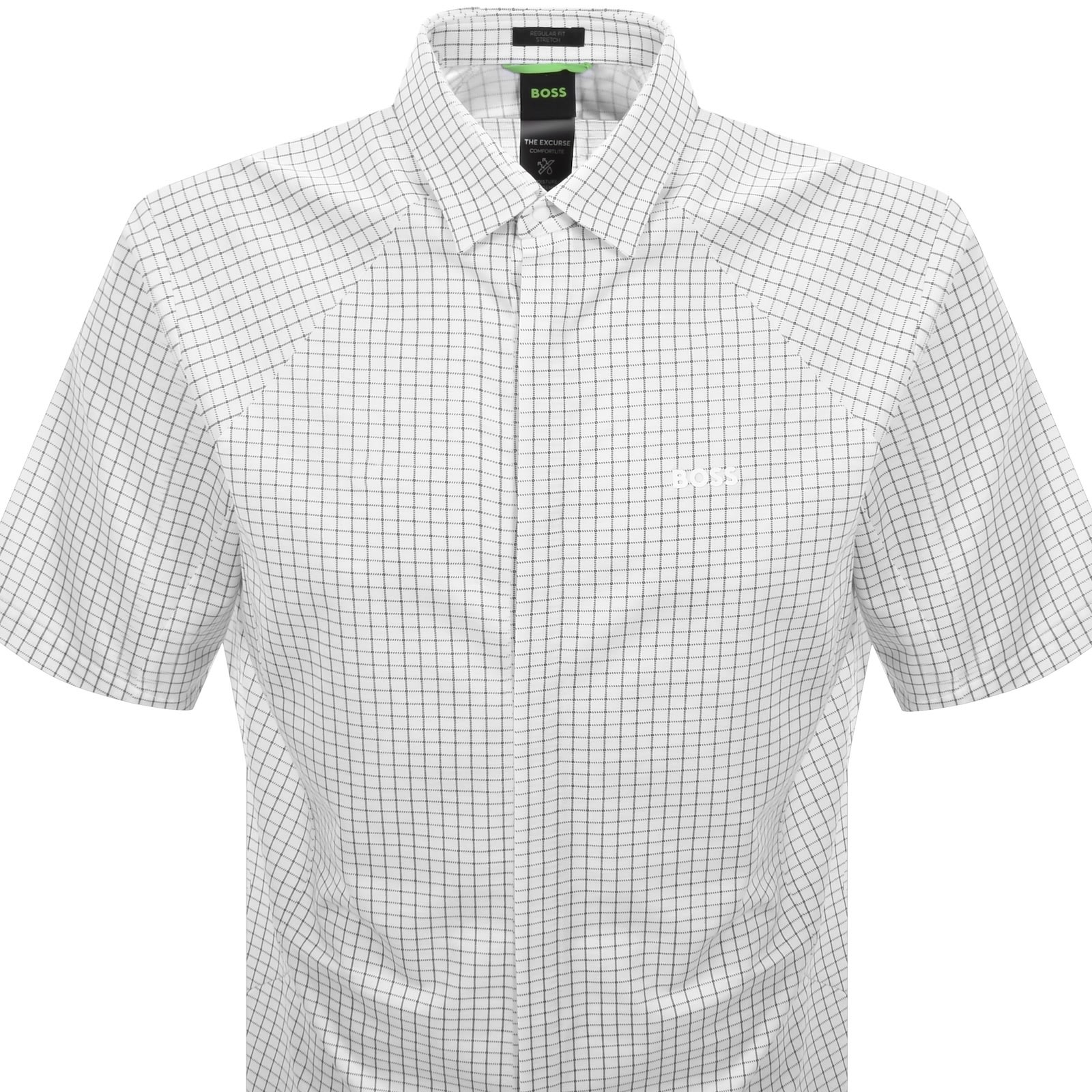 Shop Boss Athleisure Boss B Excurse S Short Sleeve Shirt White