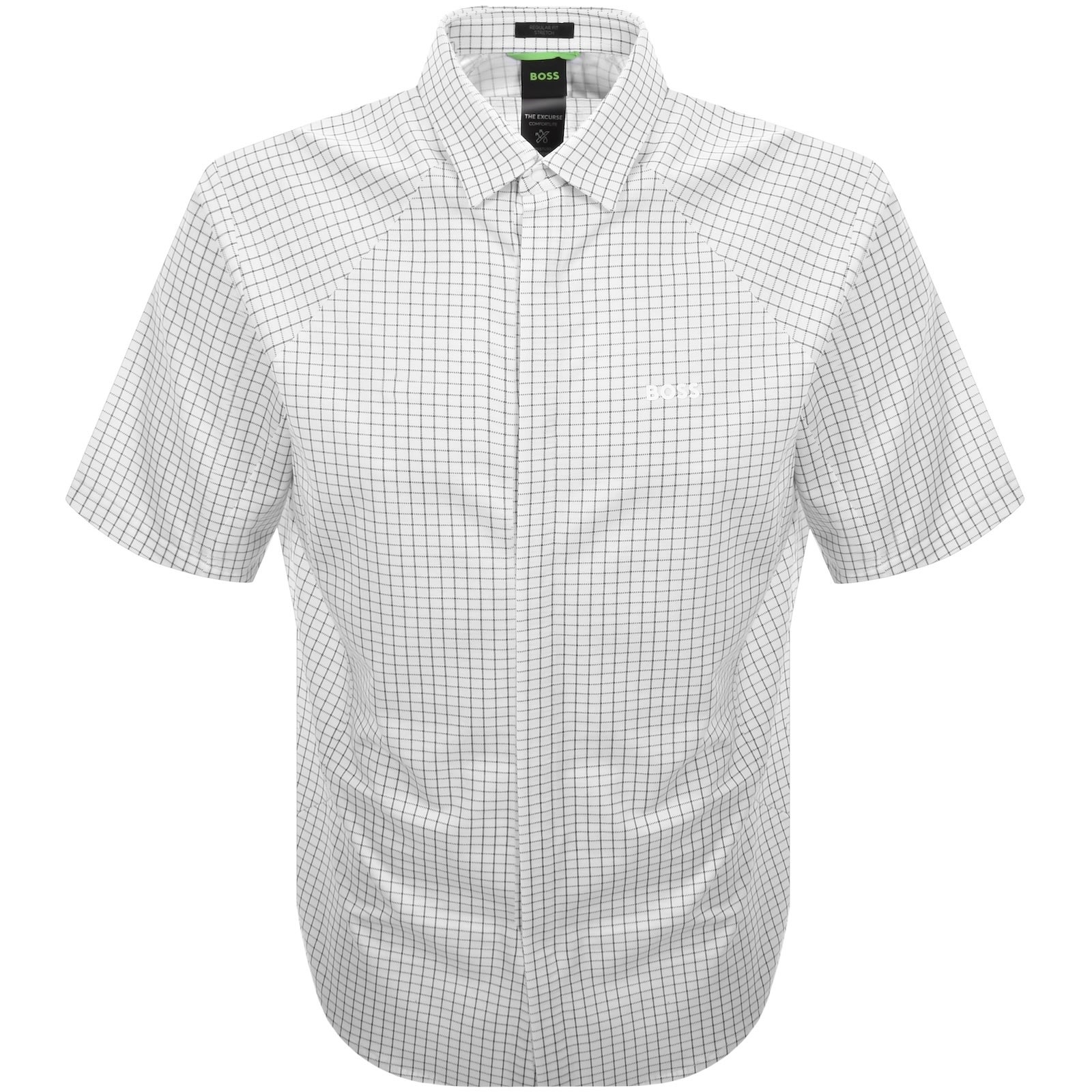 Shop Boss Athleisure Boss B Excurse S Short Sleeve Shirt White