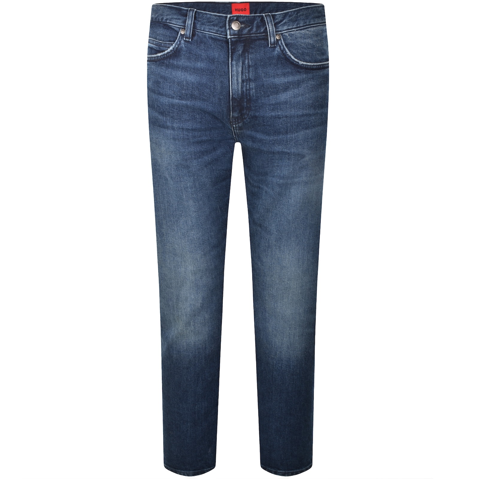 Hugo Boss Hugo 708 Slim Fit Jeans Dark Wash Blue In Blue