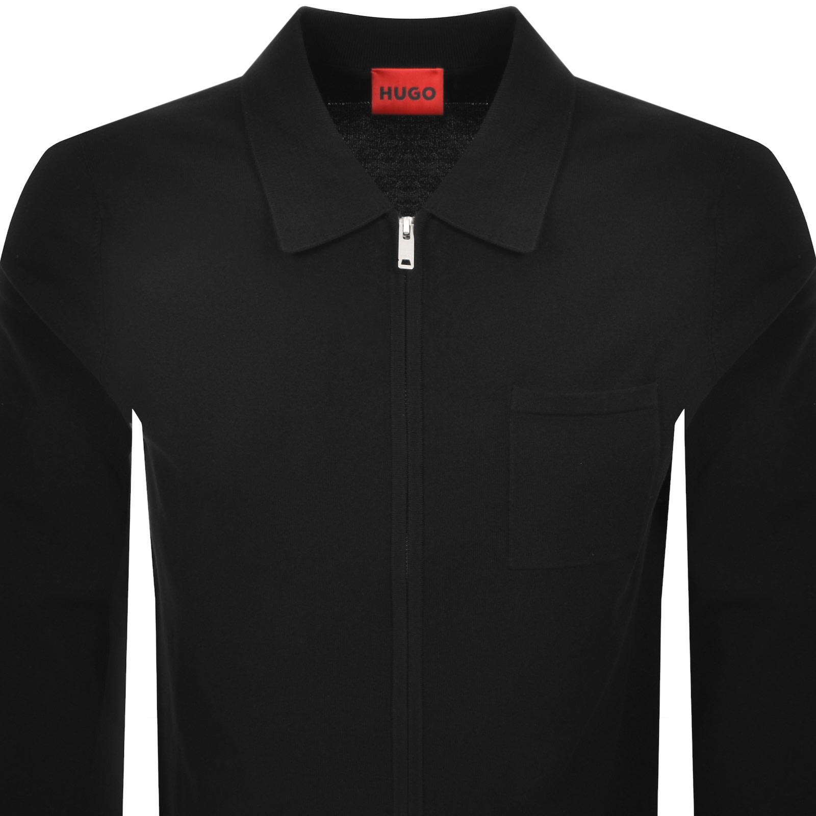 Hugo Boss Hugo San Jean Knit Polo Black In Black