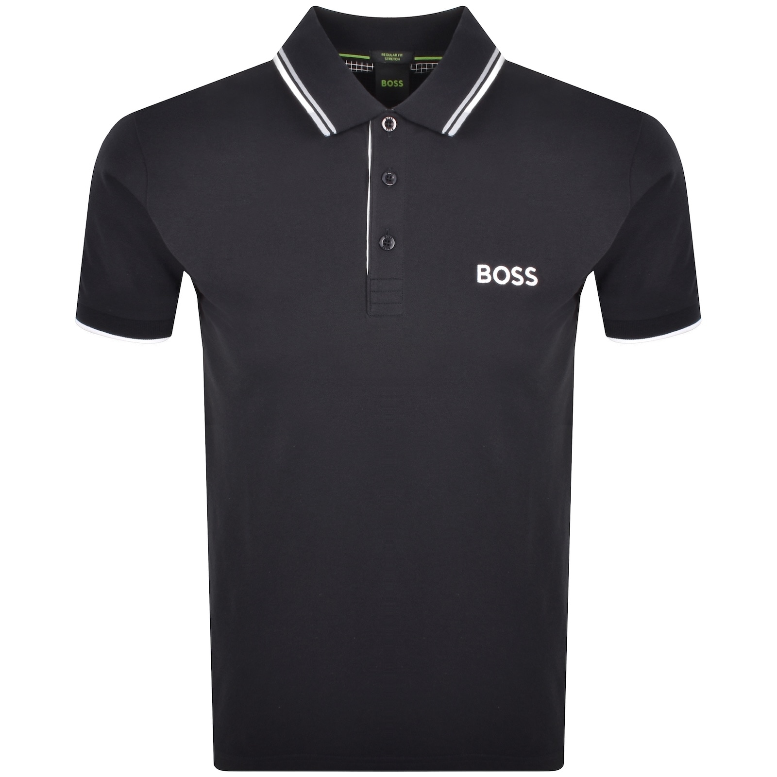 Boss Athleisure Boss Paddy Pro Polo T Shirt Dark Blue In Black