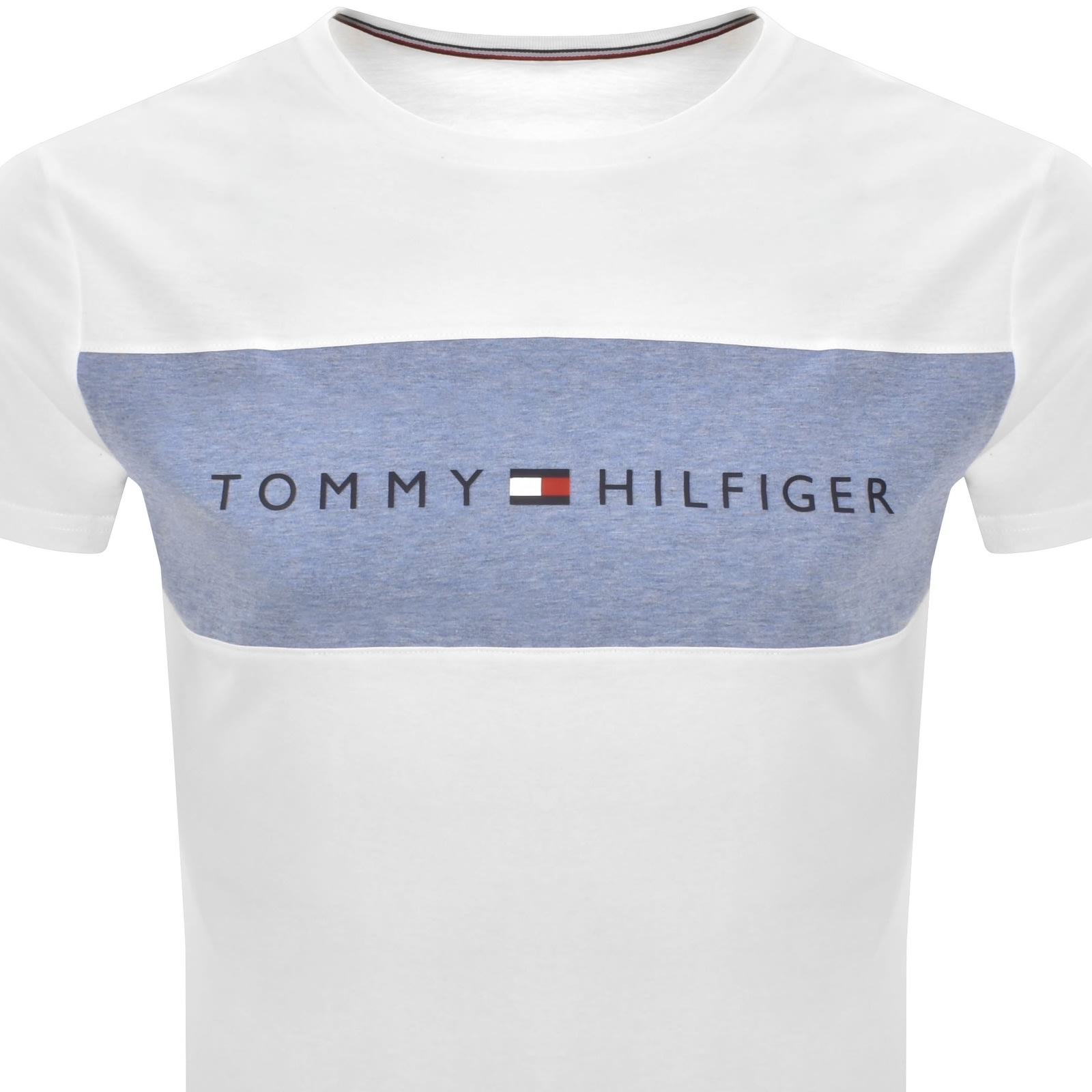 Tommy Hilfiger Lounge Block Logo T Shirt White