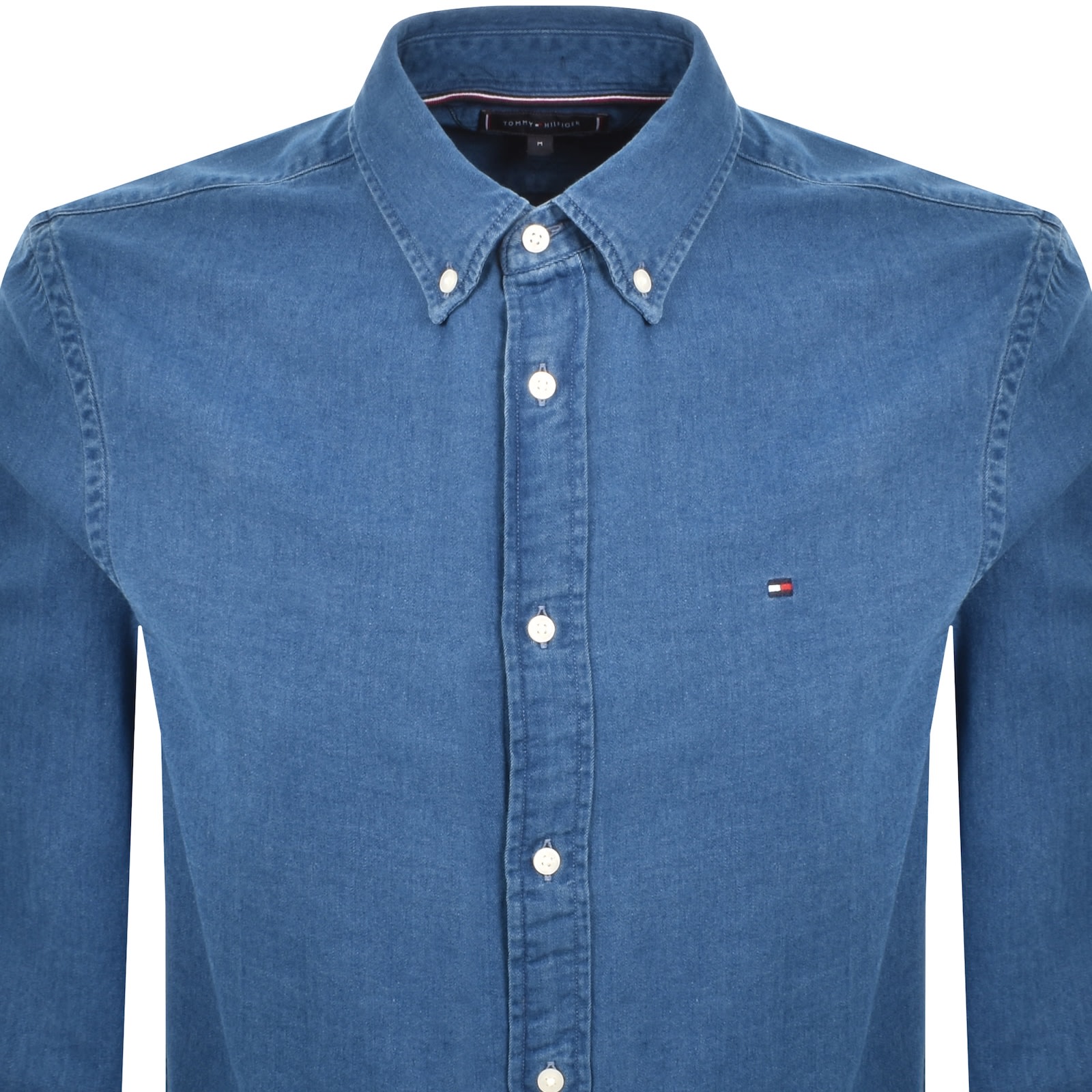Tommy Hilfiger Regular Fit Chambray Shirt Blue