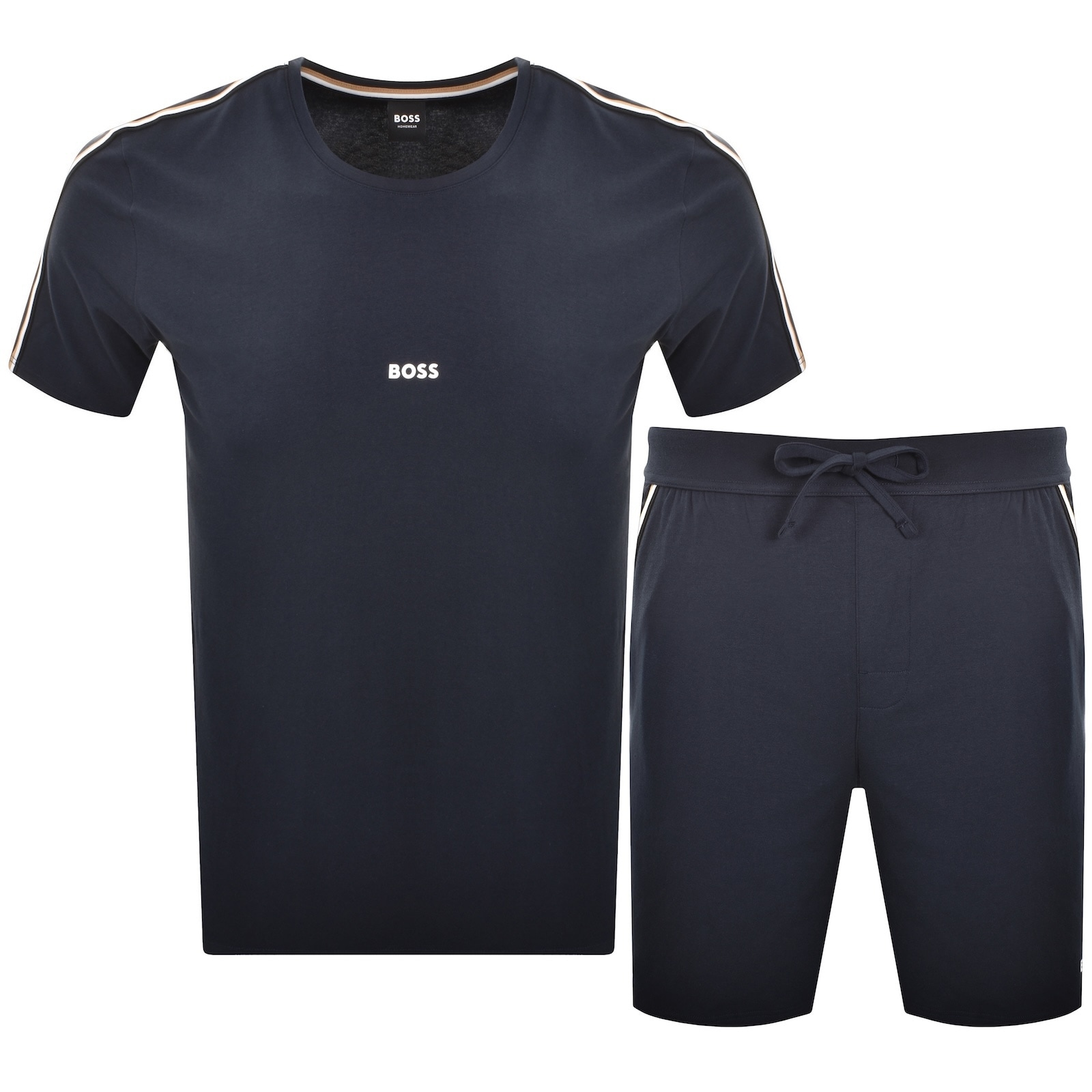 Hugo Boss Boss Unique T Shirt And Short Set Navy In Black