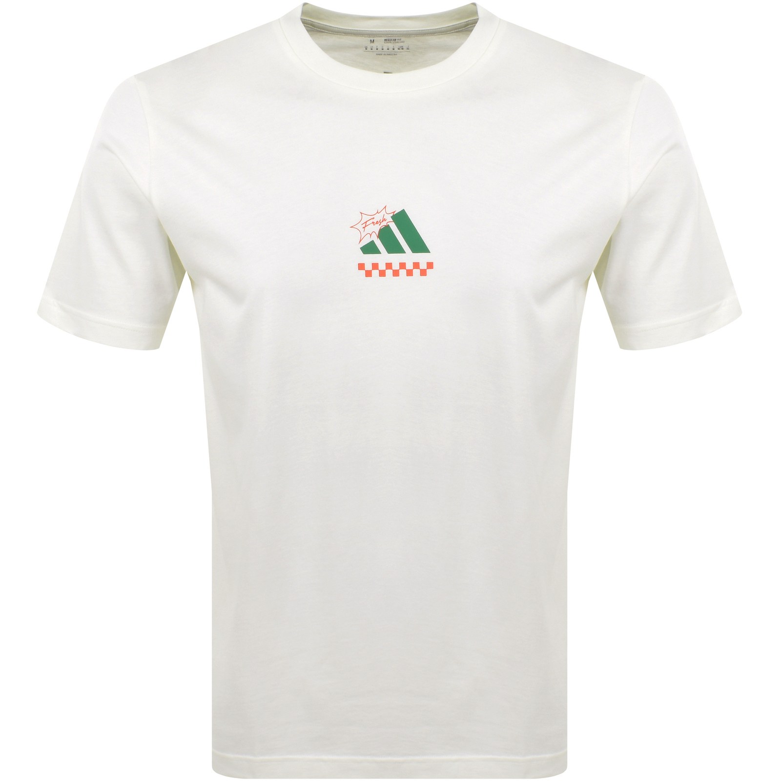 Adidas Sportswear Pizza T Shirt Off White In White