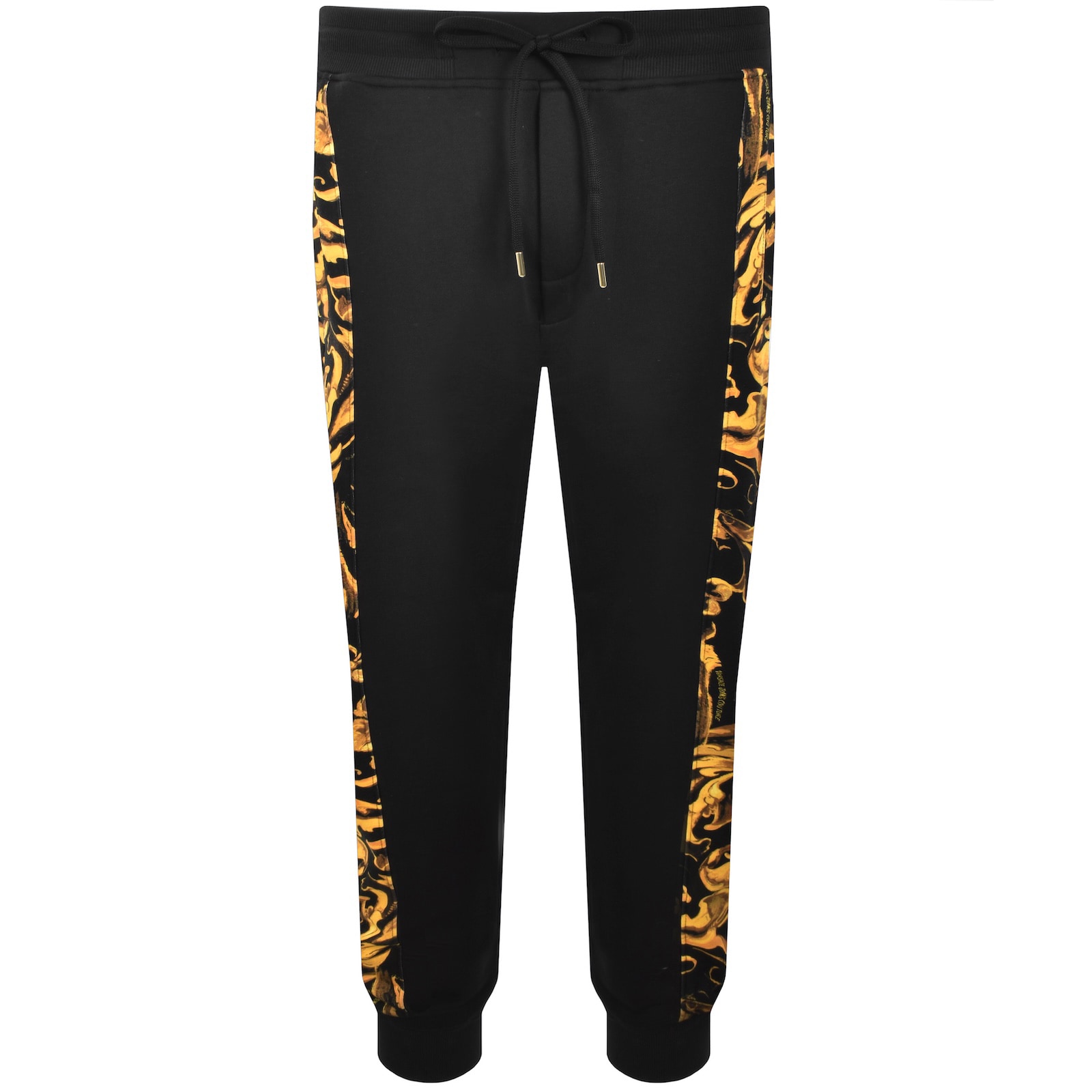 Versace Jeans Couture Logo Joggers Black In Black