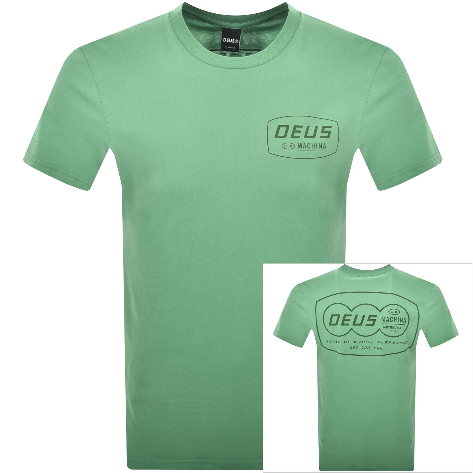 Deus Ex Machina Expo T Shirt Green In Green