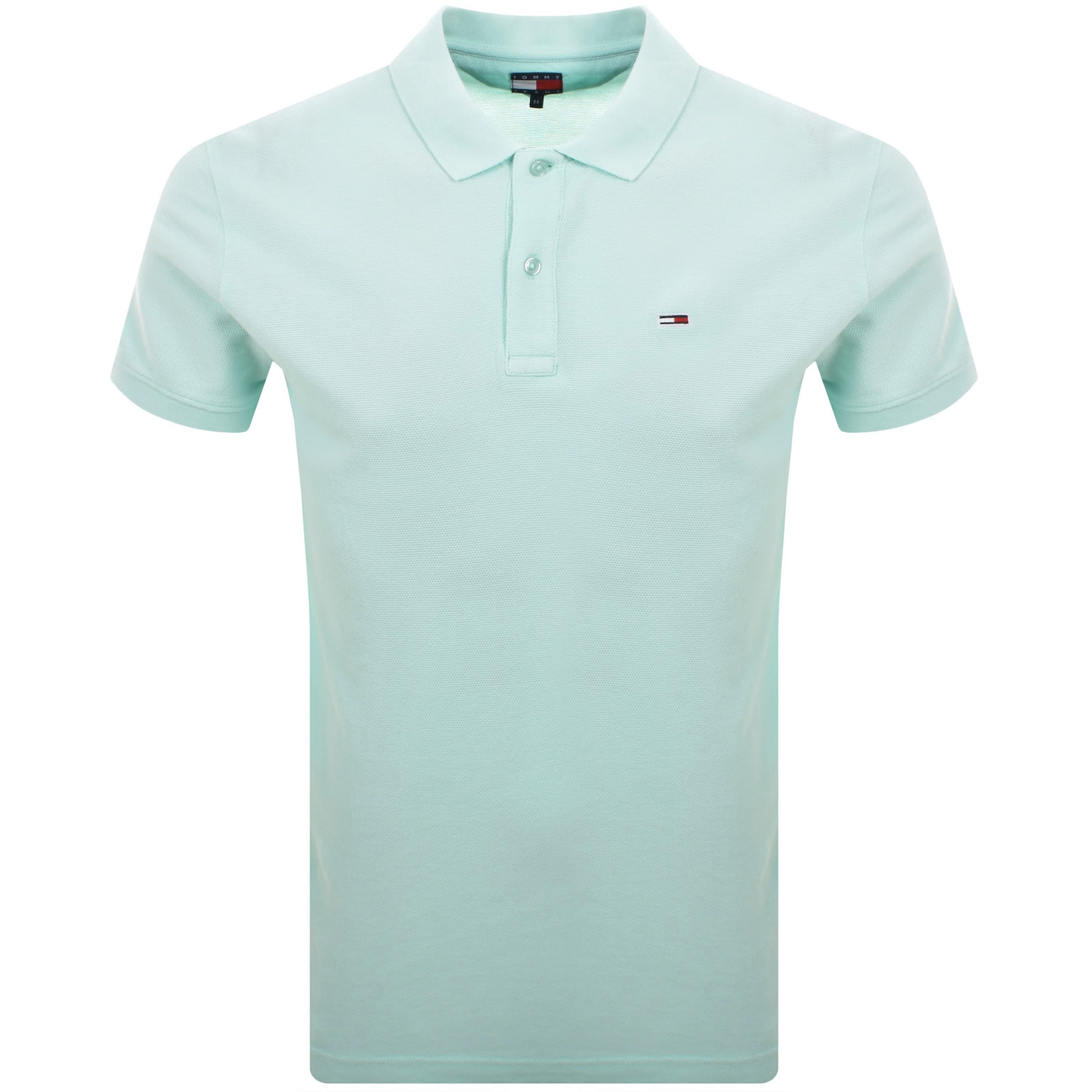Tommy Jeans Slim Fit Polo T Shirt Blue