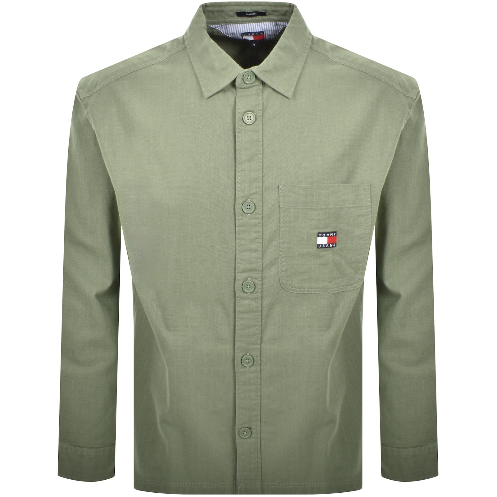Tommy Jeans Slub Overshirt Green