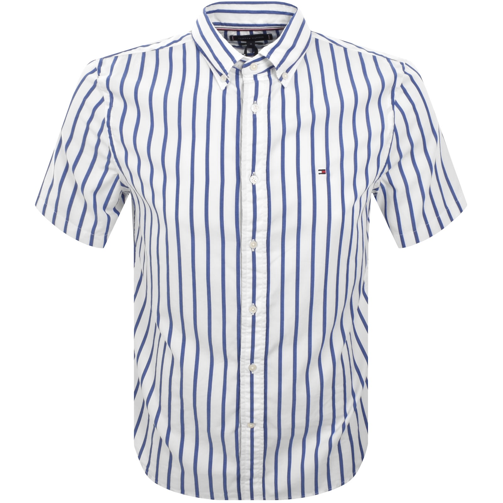 Tommy Hilfiger Stripe Poplin Shirt Blue