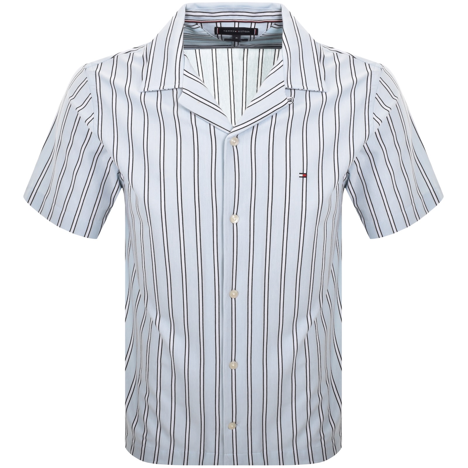 Tommy Hilfiger Knitted Stripe Shirt Blue