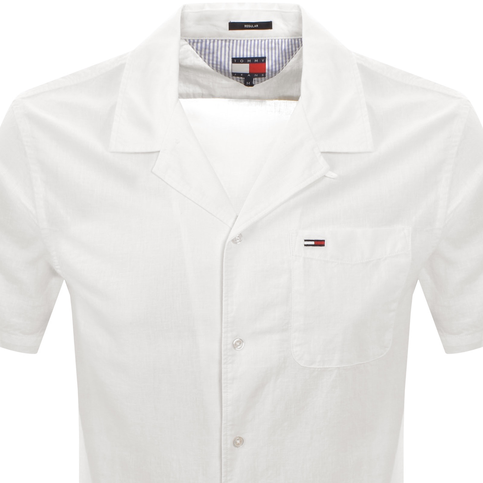 Tommy Jeans Camp Shirt Cream In White