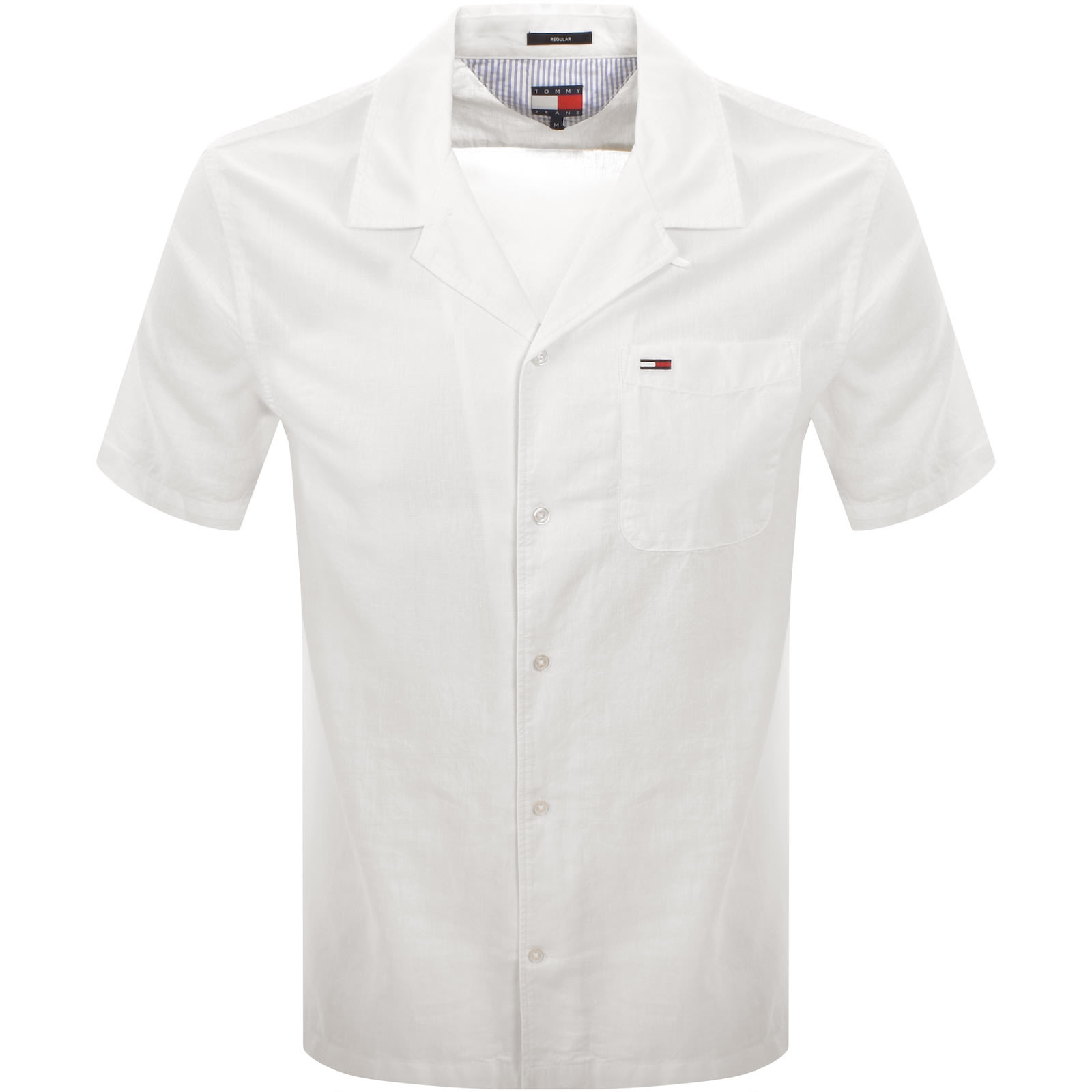 Tommy Jeans Camp Shirt Cream In White