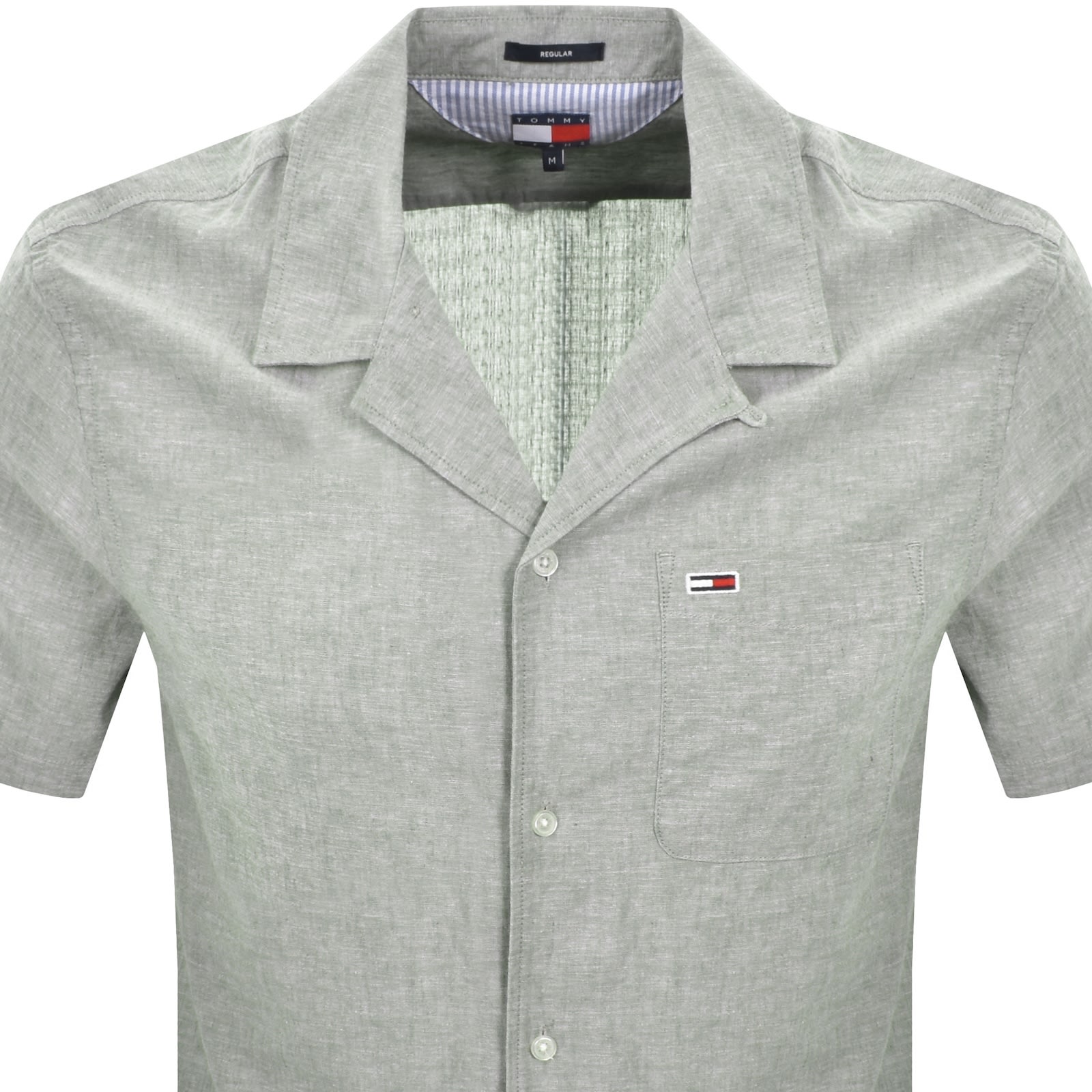 Tommy Jeans Camp Shirt Green