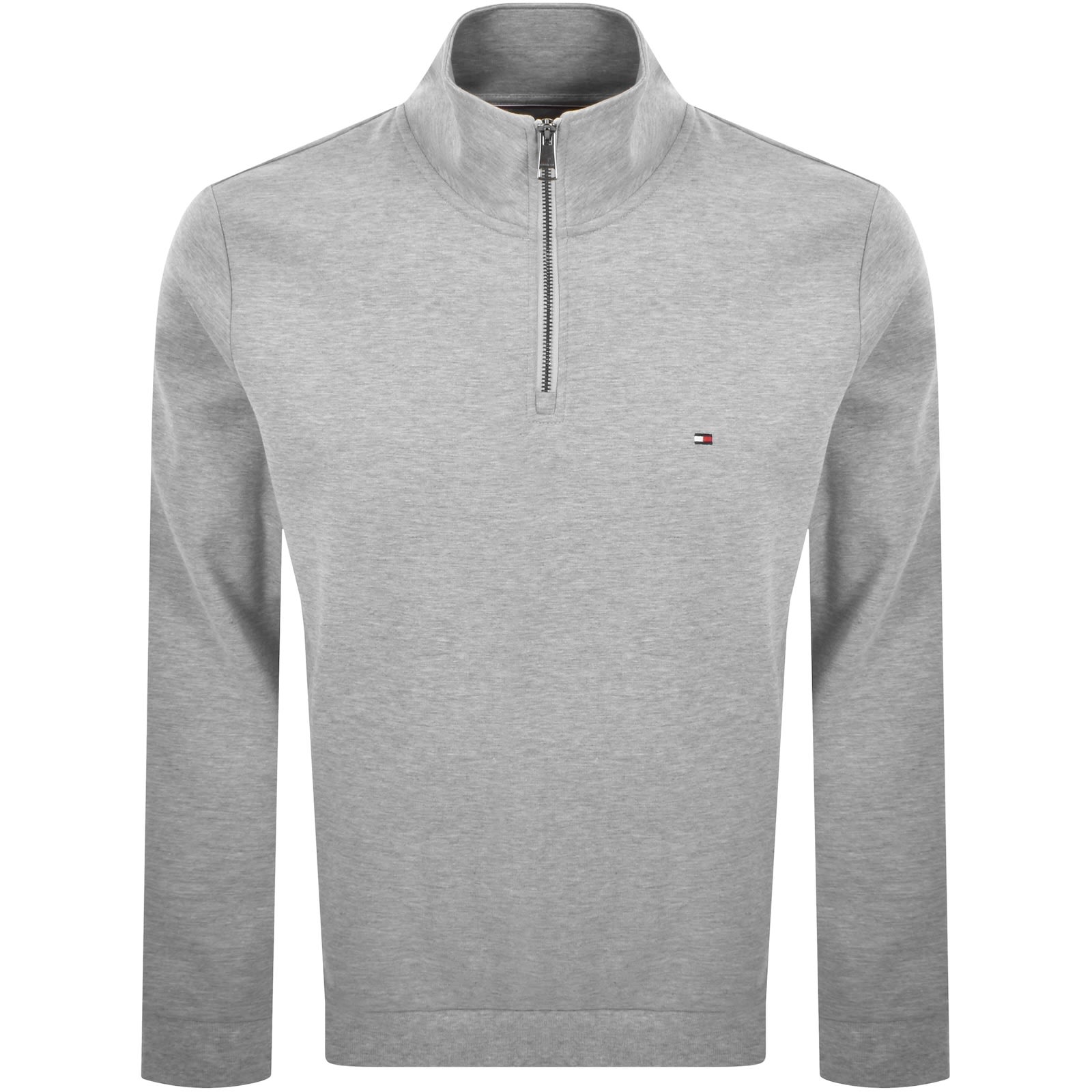 Tommy Hilfiger Logo Qz Sweatshirt Grey