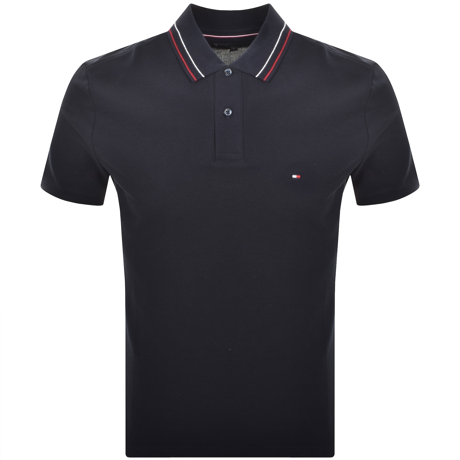 Tommy Hilfiger Placket Interest Polo Navy