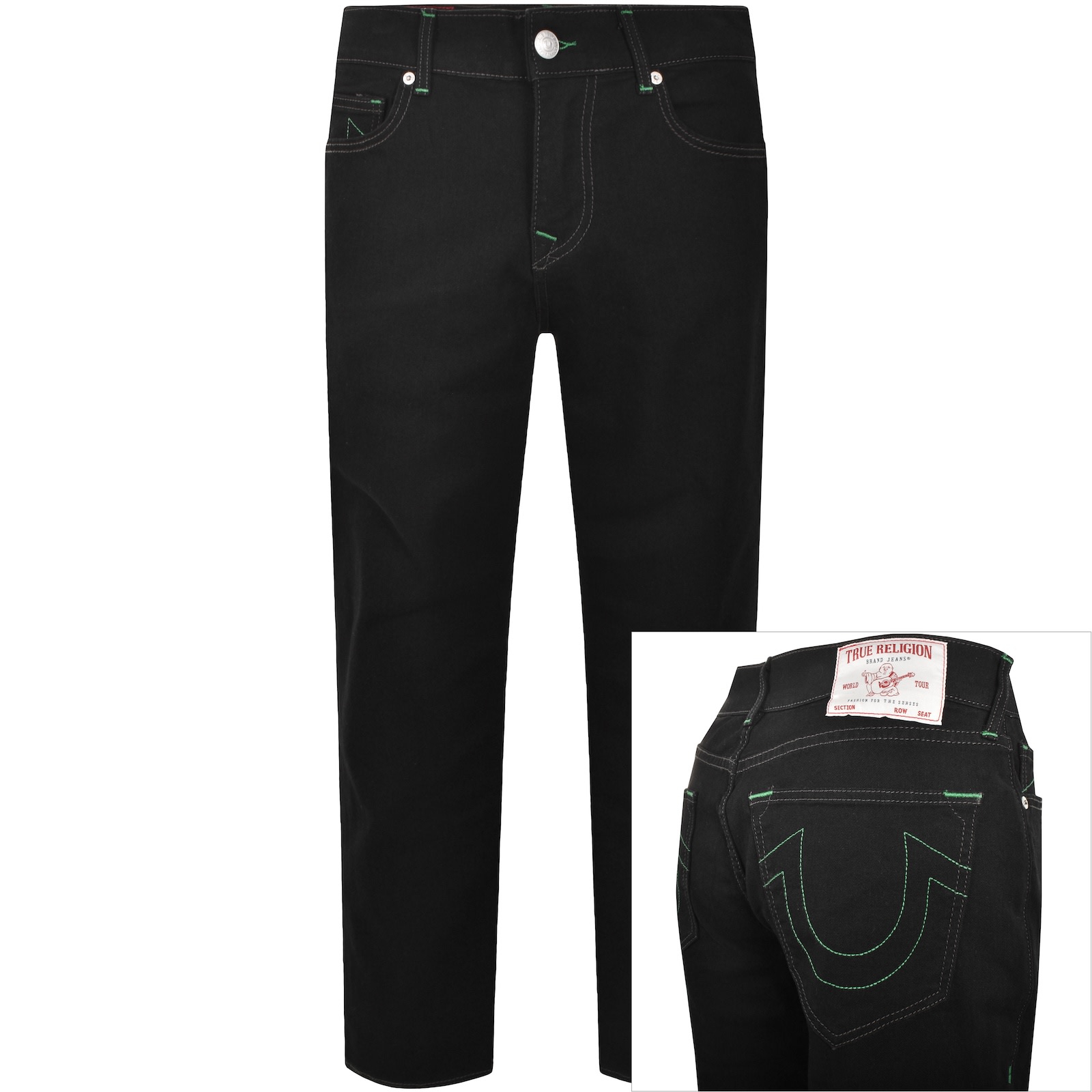 True Religion Ricky Big T Flap Jeans Dark Wash