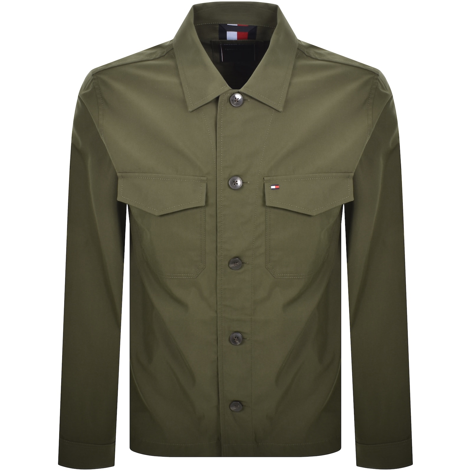 Tommy Hilfiger Nylon Overshirt Green