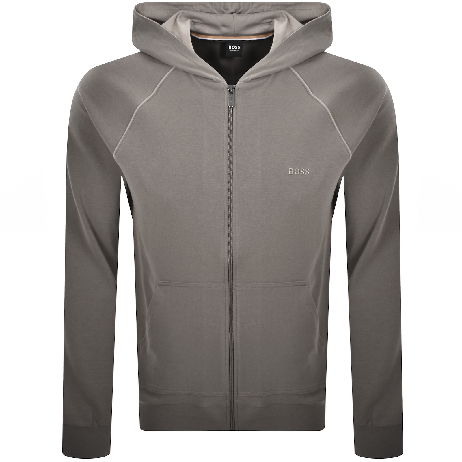 Hugo Boss Boss Mix And Match Full Zip Hoodie Brown