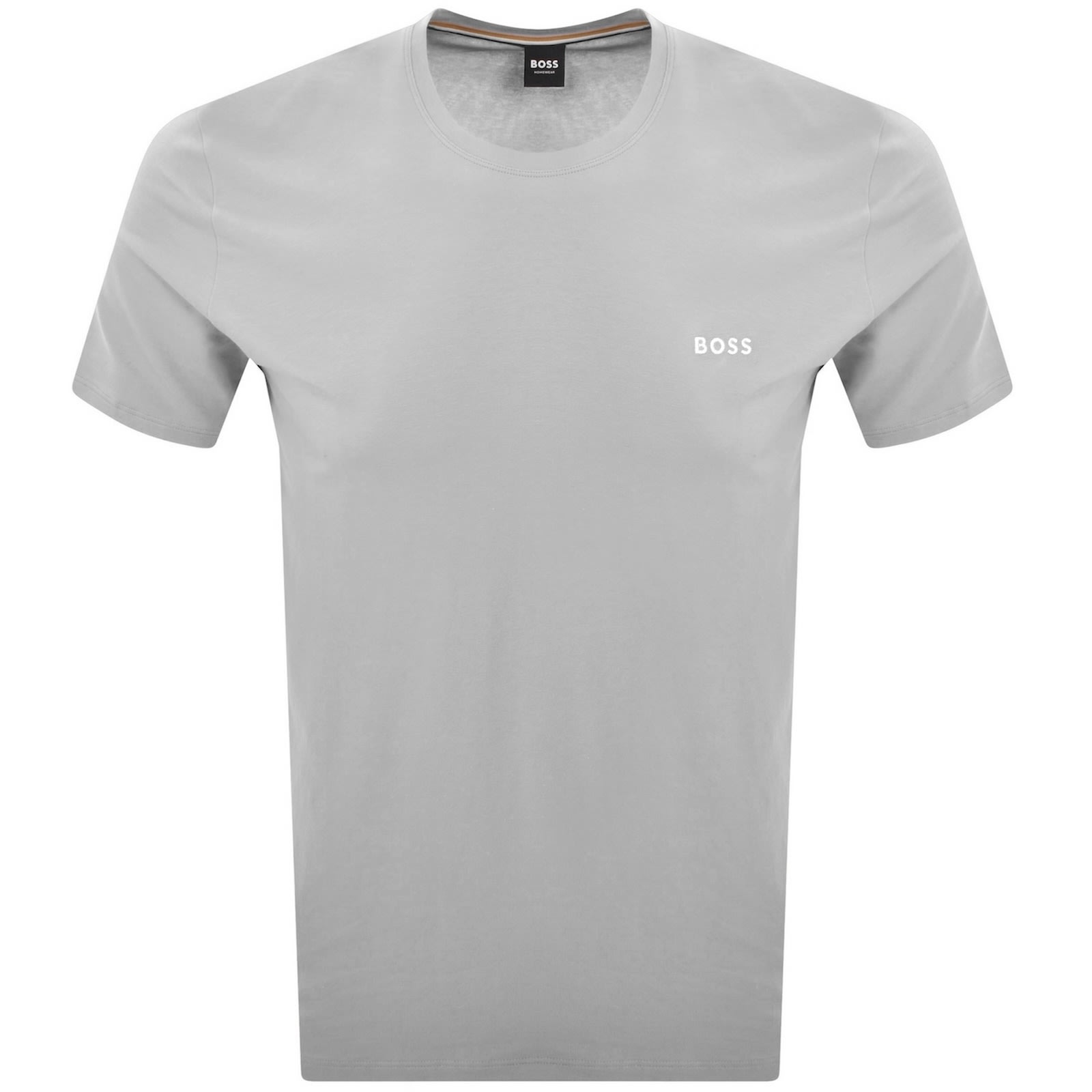 Boss Men's Match T-Shirt - Regular Fit Grey Cotton Tee For Casual Lifestyle - View #6