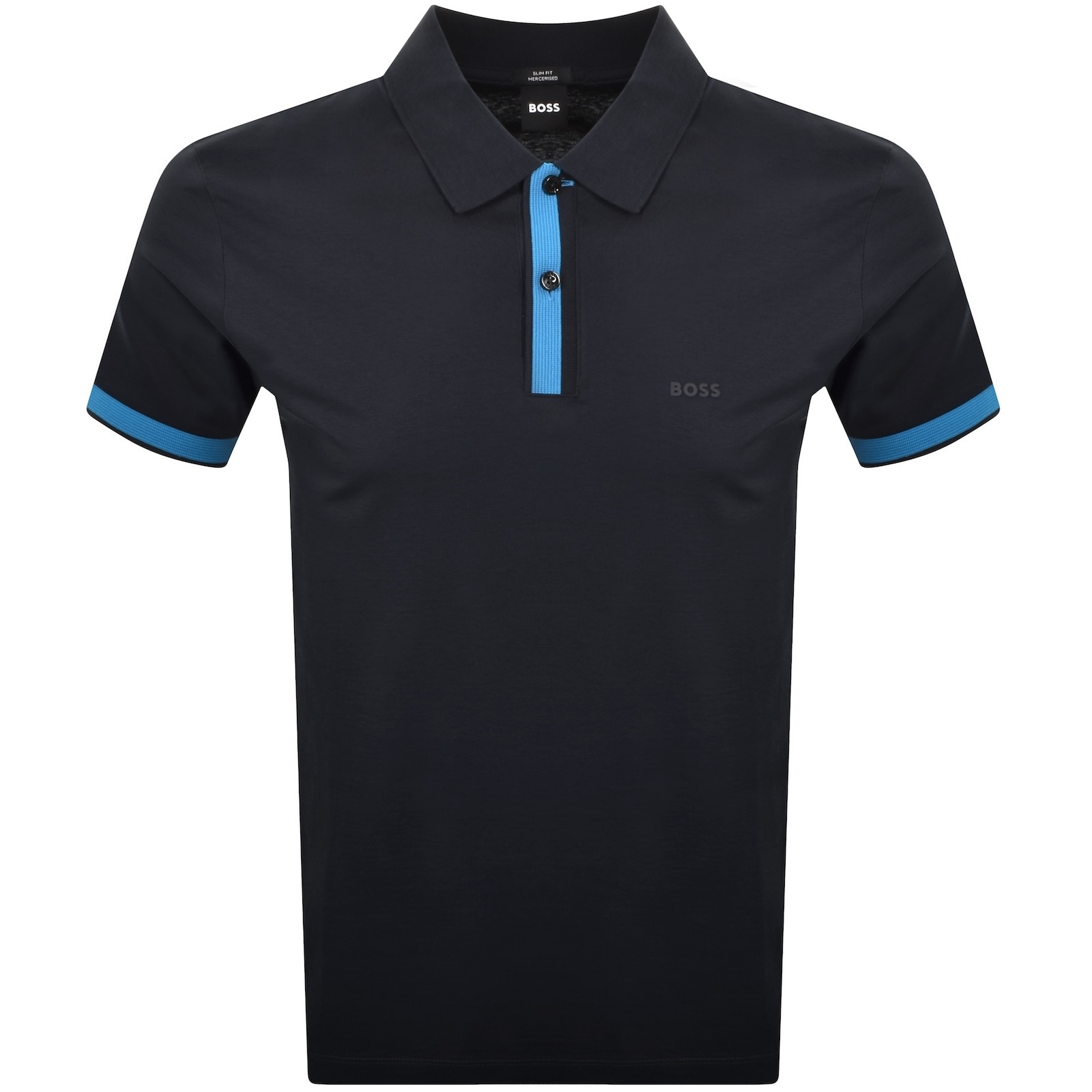 Hugo Boss Boss H Phillipson Polo T Shirt Navy In Black