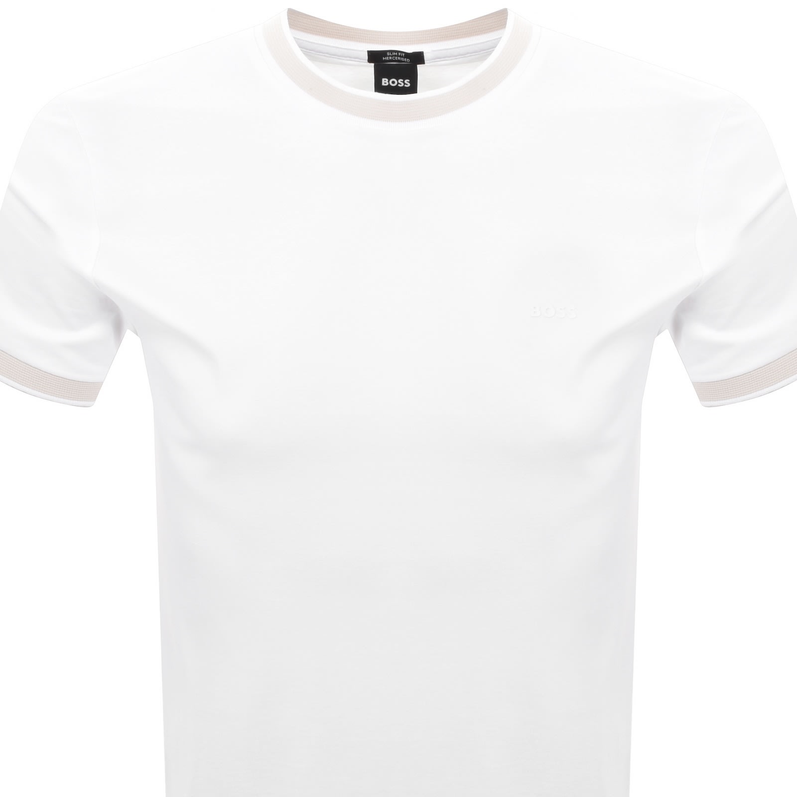 Hugo Boss Boss H Tessler 200 Slim Fit T Shirt White In White