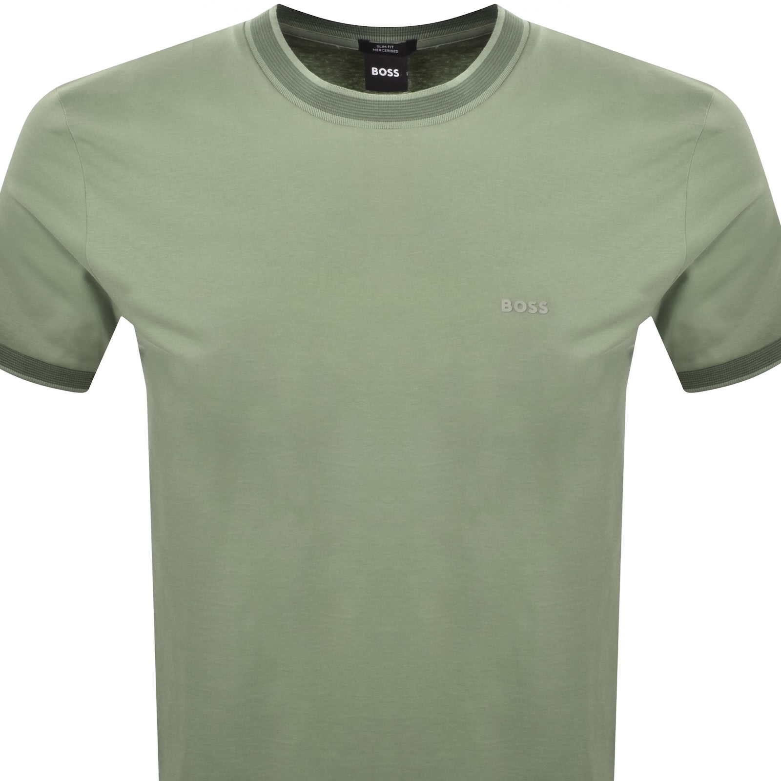 Hugo Boss Boss H Tessler 200 Slim Fit T Shirt Green In Green