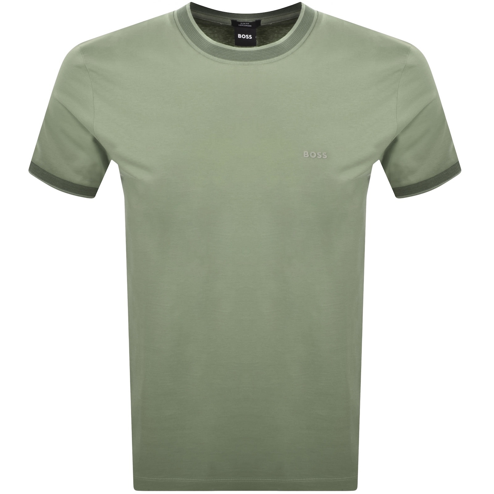 Hugo Boss Boss H Tessler 200 Slim Fit T Shirt Green In Green