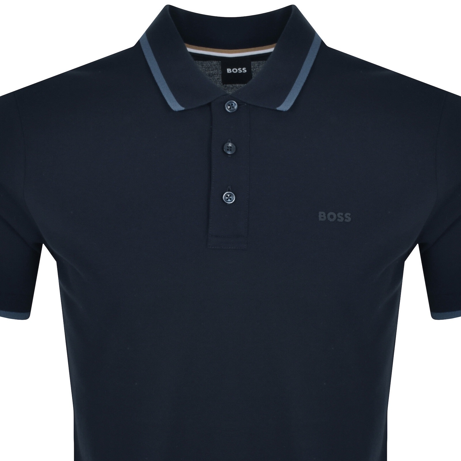 Hugo Boss Midnight Blue Stretch Polyester Polo Shirt
