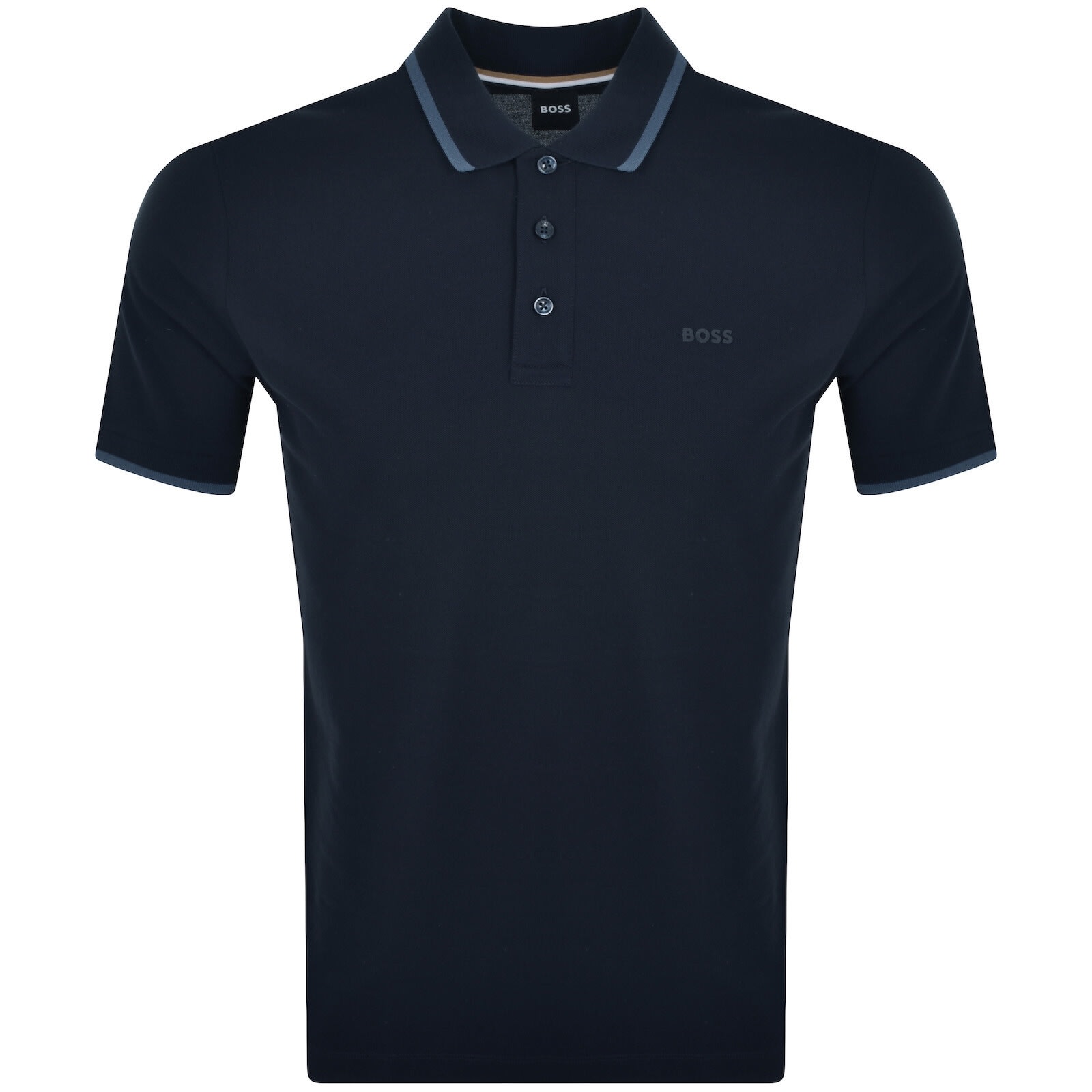Hugo Boss Midnight Blue Stretch Polyester Polo Shirt