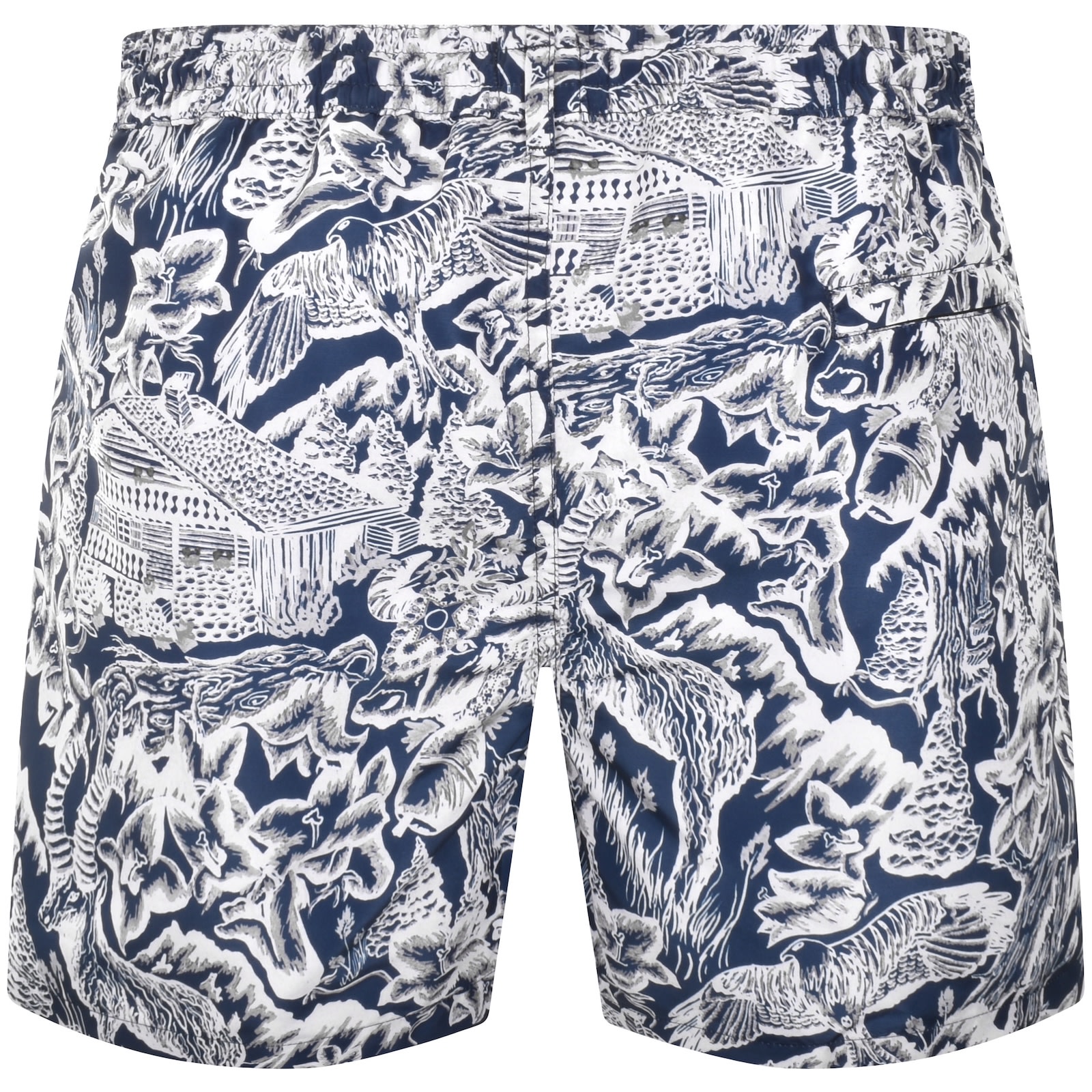 Paul Smith Chalet Swim Shorts 9 Dark Navy In Blue