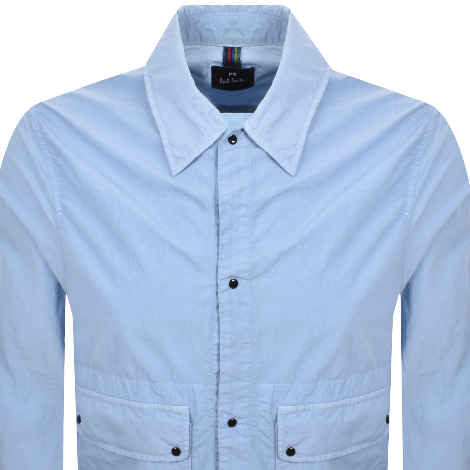 Paul Smith Unlined Overshirt Blue In Blue