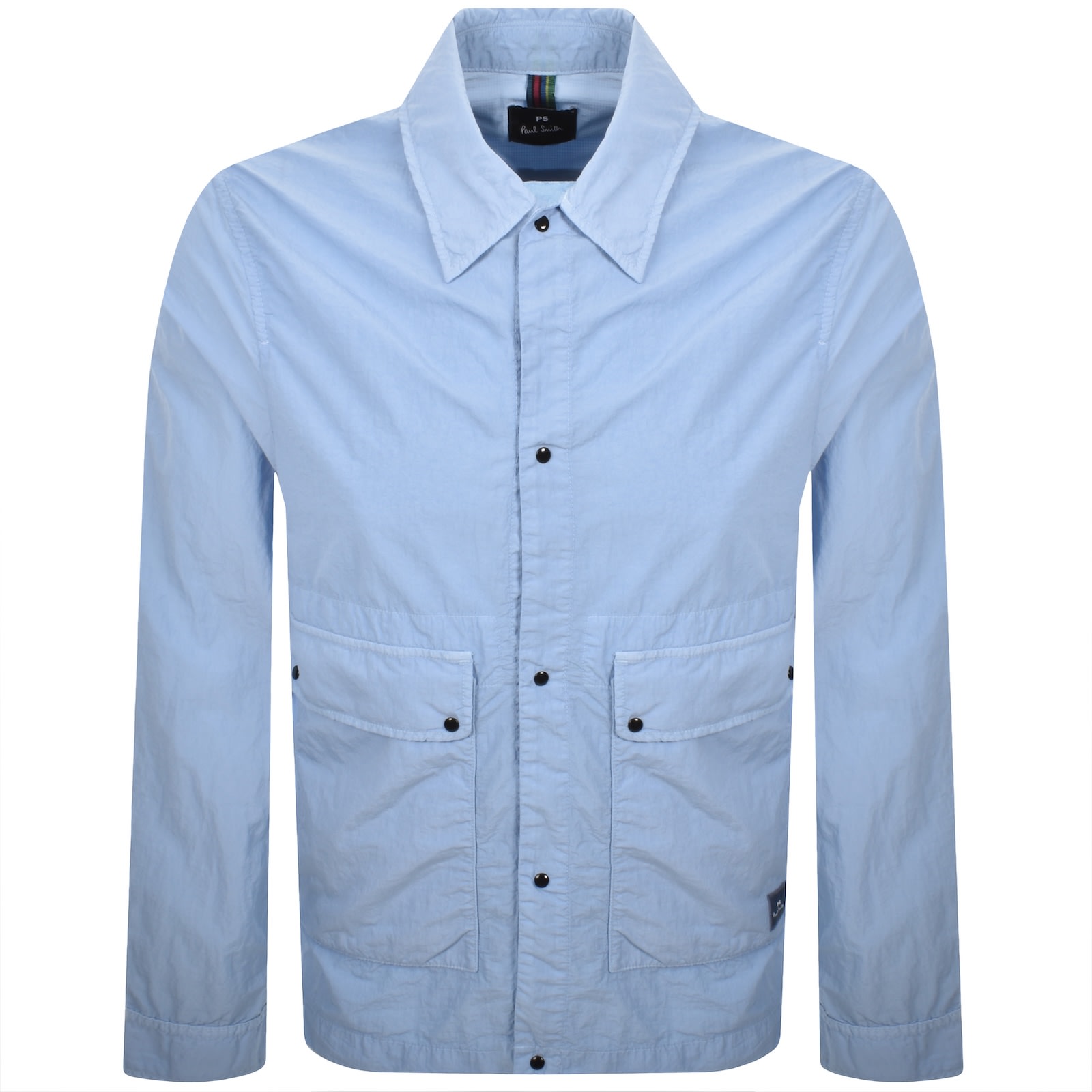 Paul Smith Unlined Overshirt Blue In Blue