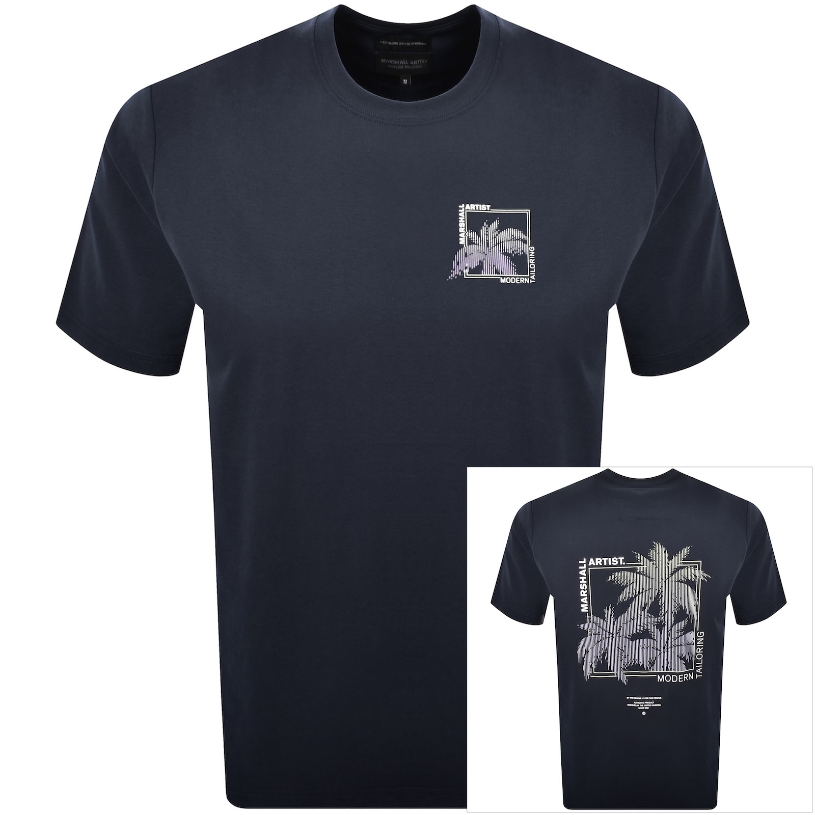 Marshall Artist Hawaii T Shirt Navy In Blue
