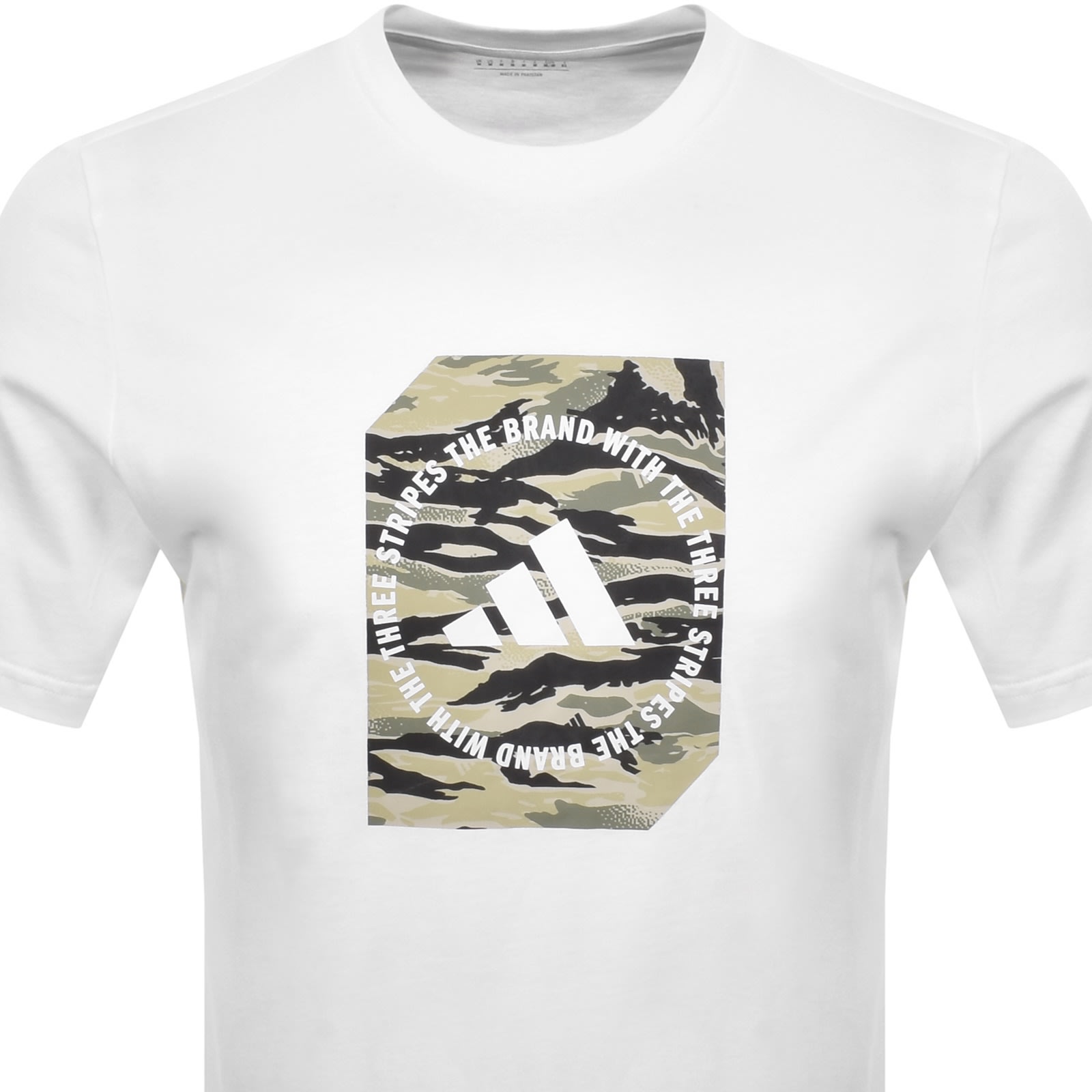 Adidas Sportswear Camo Box T Shirt White In White