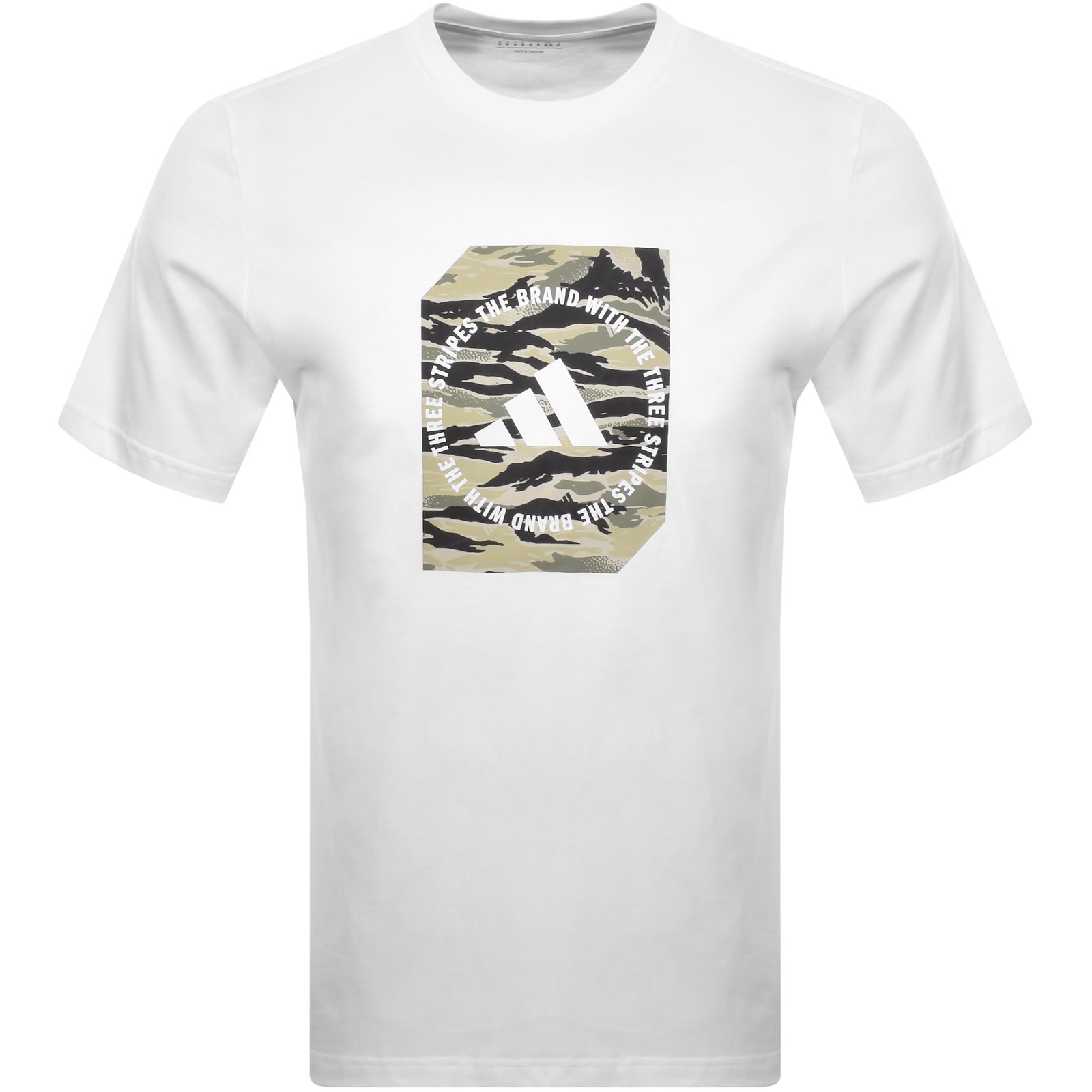 Adidas Sportswear Camo Box T Shirt White In White