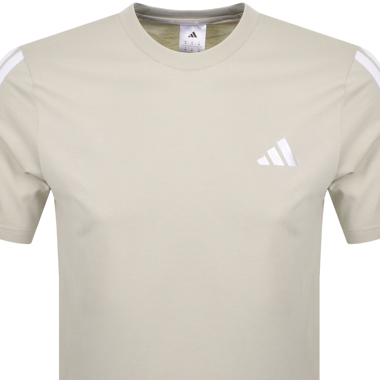 Adidas Sportswear 3 Stripes T Shirt Beige In Neutral