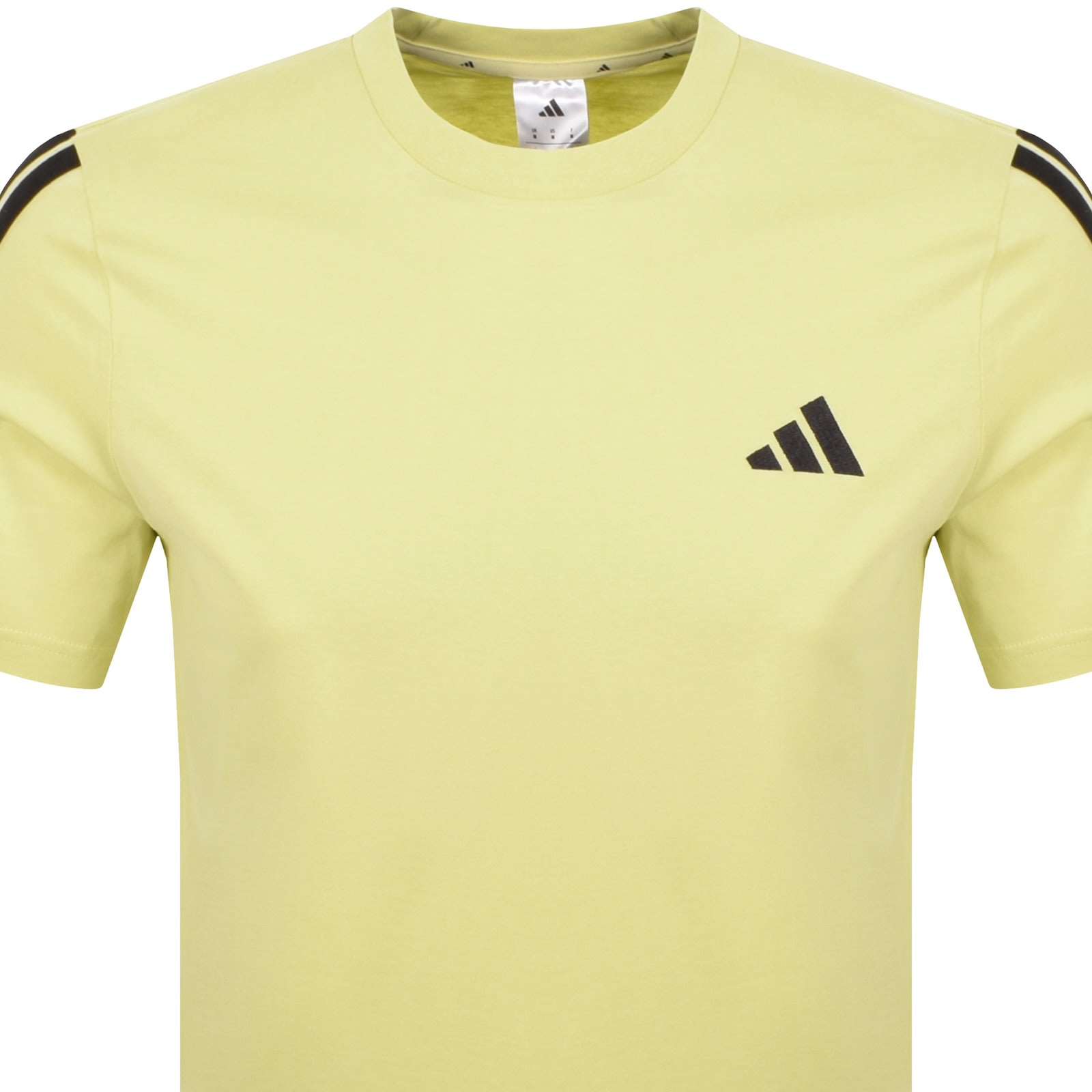 Adidas Sportswear 3 Stripes T Shirt Yellow In Yellow